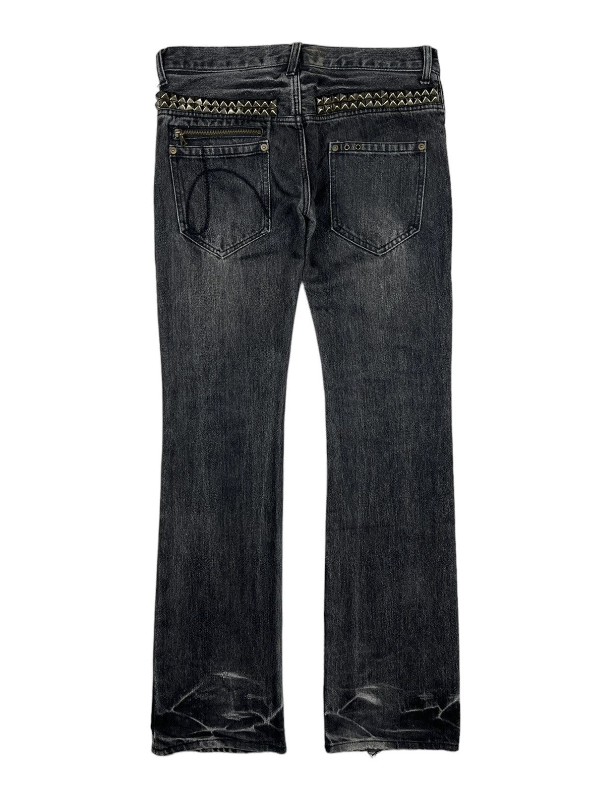 NO ID No Id 🇯🇵 Studded Flare Denim Size US 32 / EU 48 - 2 Thumbnail