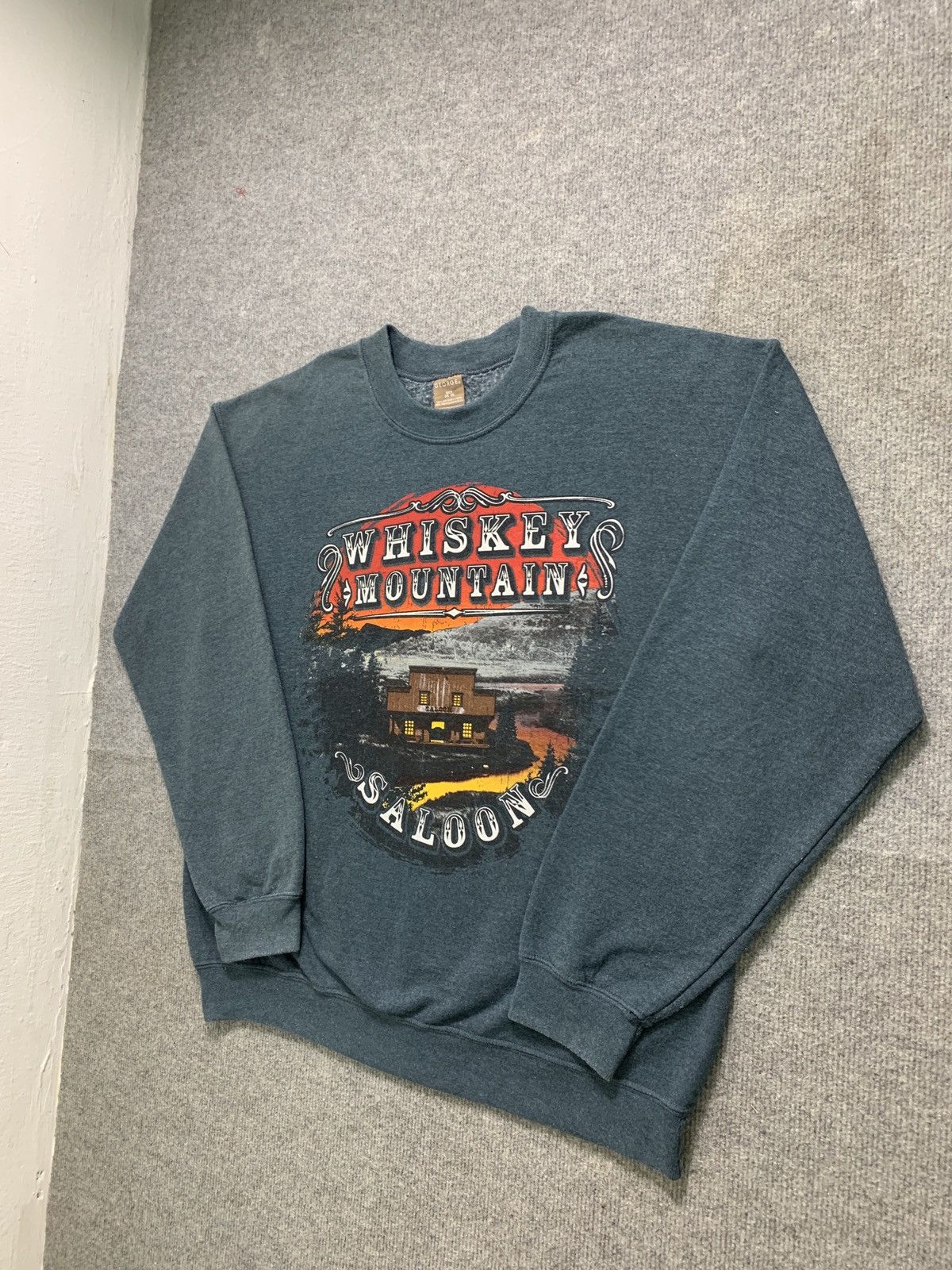 Vintage Vintage George Whiskey Mountain Sweatshirt Size US L / EU 52-54 / 3 - 2 Thumbnail