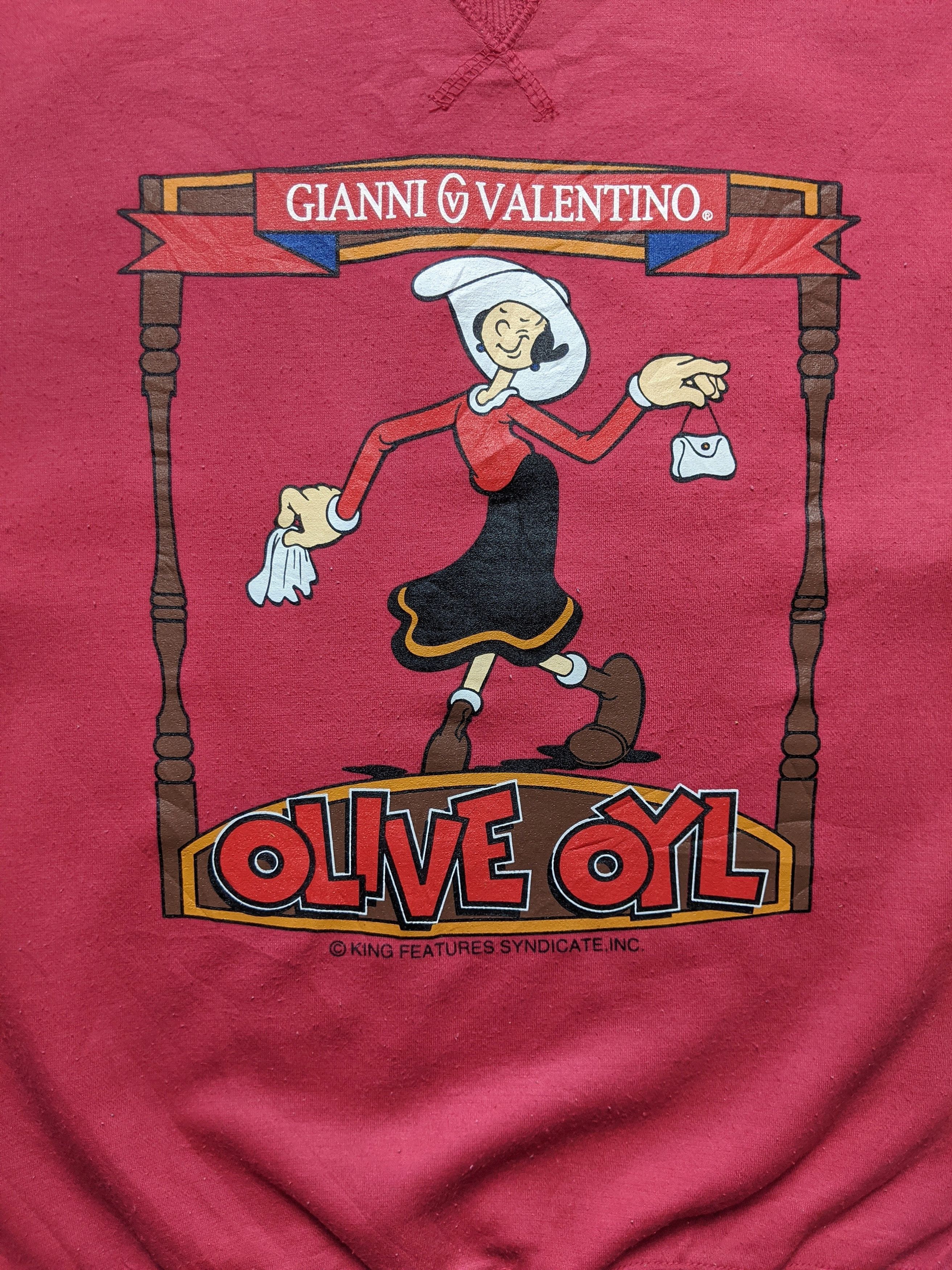 Cartoon Network × Valentino Gianni Valentino Olive Oyl Popeye The Sailorman Sweatshirt Size US M / EU 48-50 / 2 - 2 Thumbnail