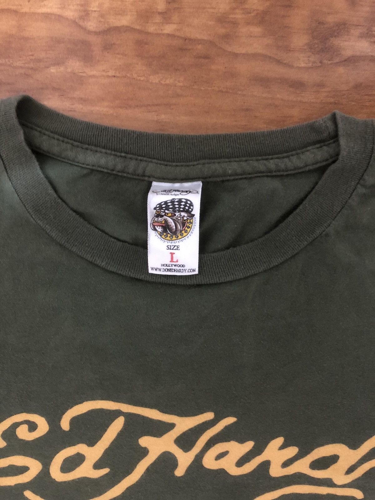 Christian Audigier × Ed Hardy Ed Hardy green long sleeve panther print Size US L / EU 52-54 / 3 - 5 Thumbnail