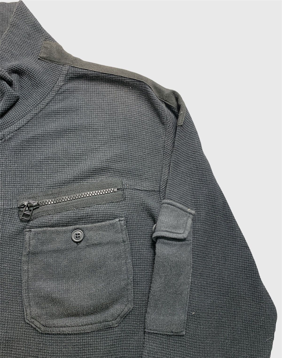 Avirex × Vintage Vintage Avirex A-T5 Long Sleeve Zipper Waffle Shirt Size US L / EU 52-54 / 3 - 9 Thumbnail