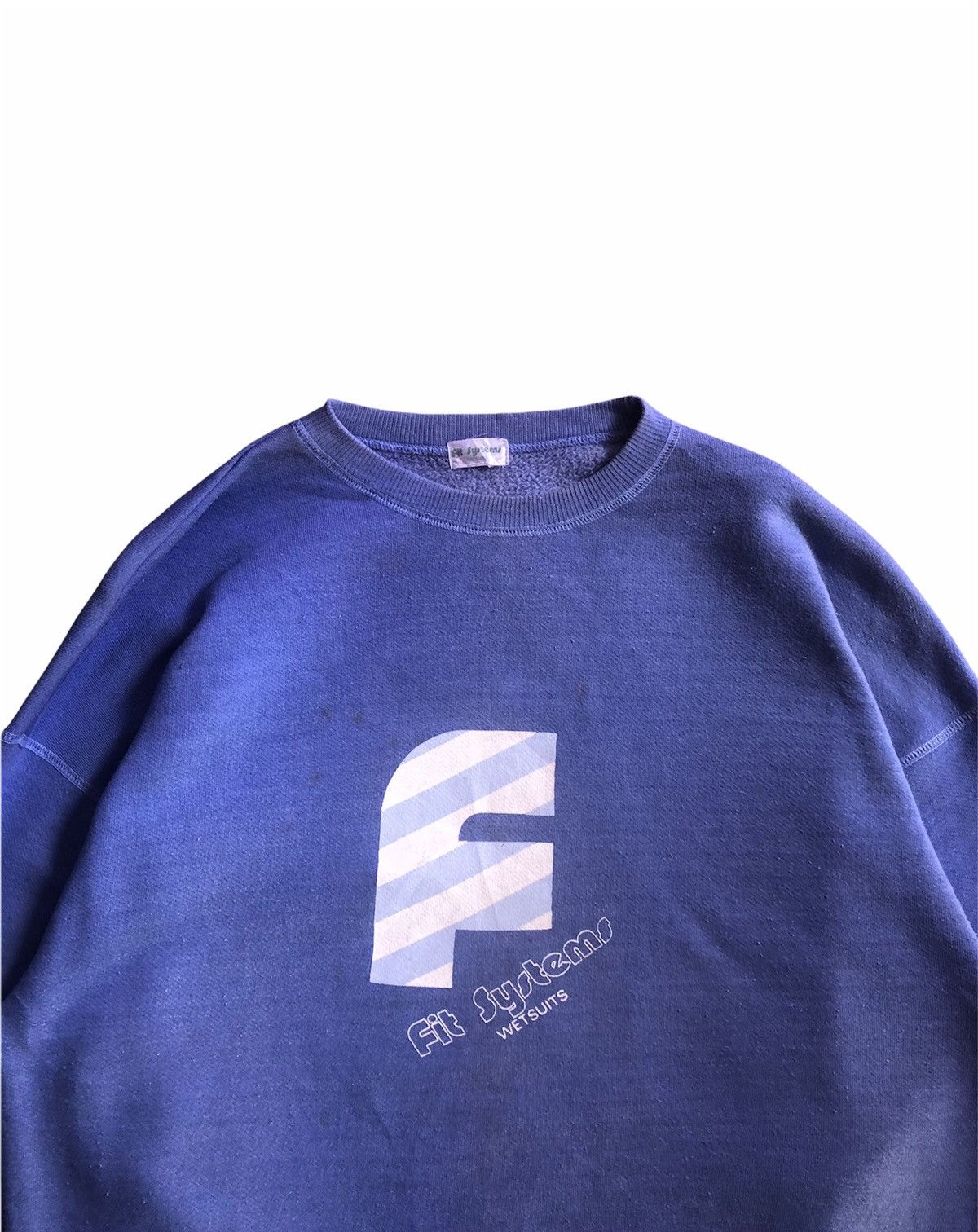 Japanese Brand × Vintage Vintage 90s Fits System Wetsuits Spellout Sweatshirt Size US M / EU 48-50 / 2 - 2 Thumbnail