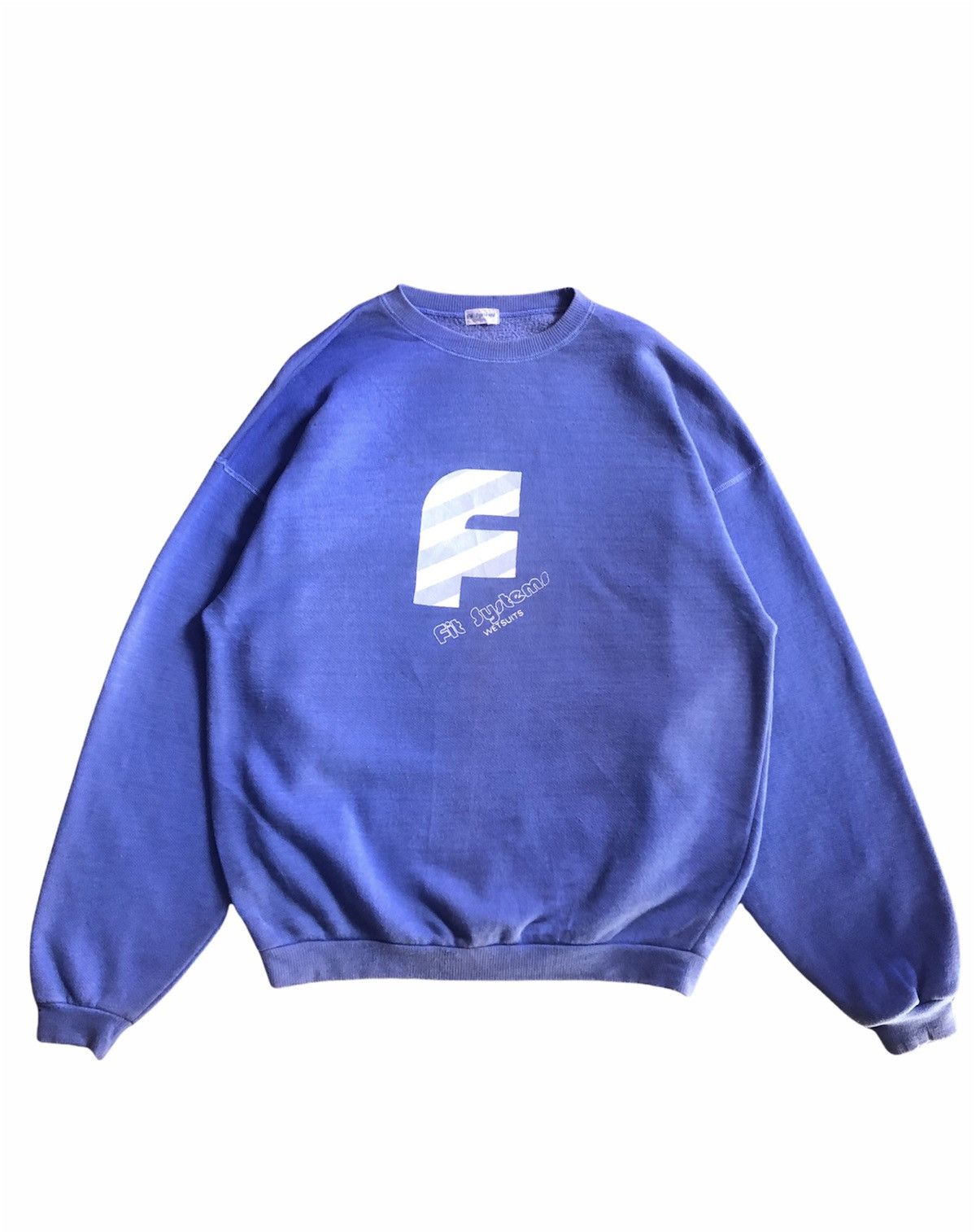 Japanese Brand × Vintage Vintage 90s Fits System Wetsuits Spellout Sweatshirt Size US M / EU 48-50 / 2 - 1 Thumbnail