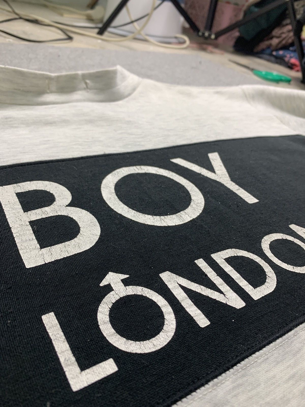 Boy London × Vintage Vintage Boy London Big Logo Spellout Sweatshirt Size US M / EU 48-50 / 2 - 5 Thumbnail
