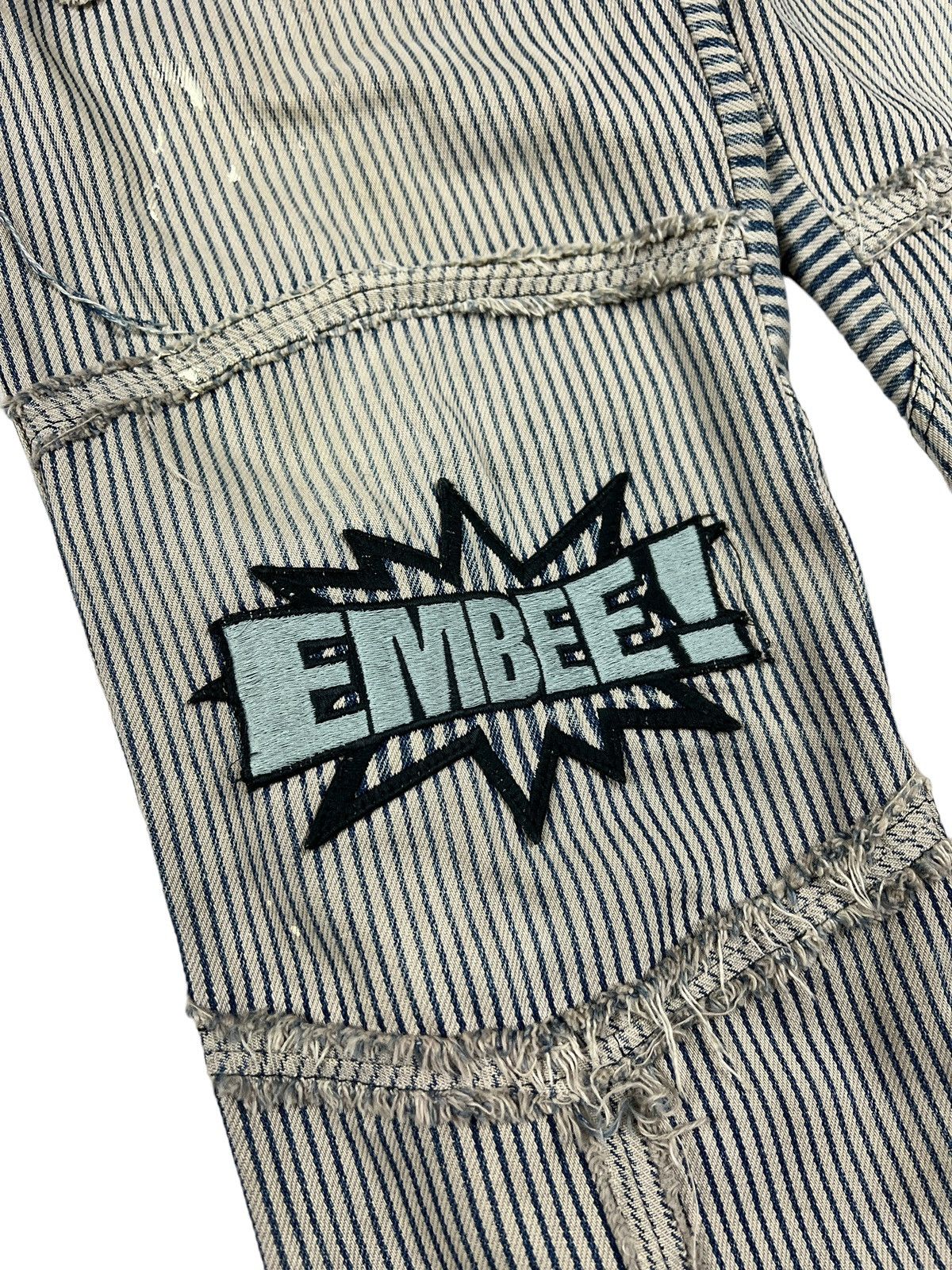 Beauty Beast Milkboy Hickory Stripes Thrashed Reconstruct Pants Size US 31 - 6 Thumbnail