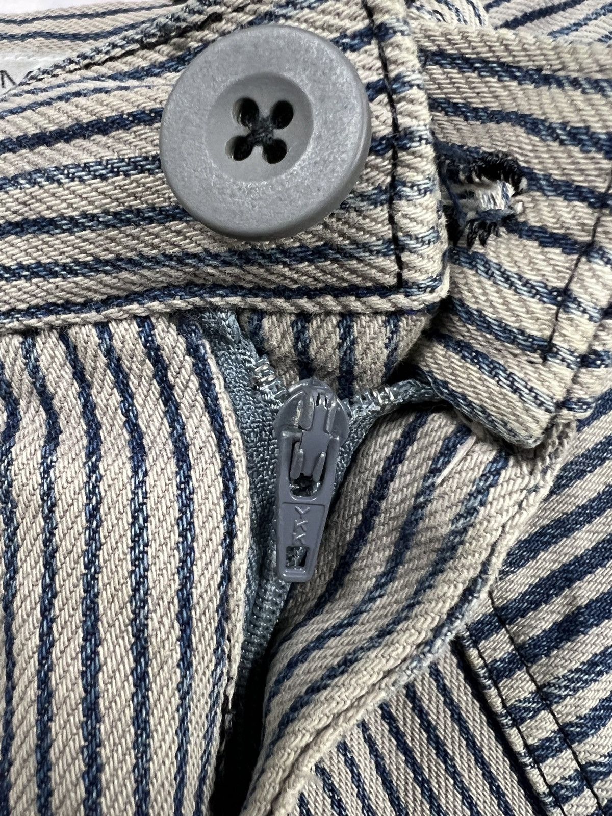 Beauty Beast Milkboy Hickory Stripes Thrashed Reconstruct Pants Size US 31 - 15 Thumbnail