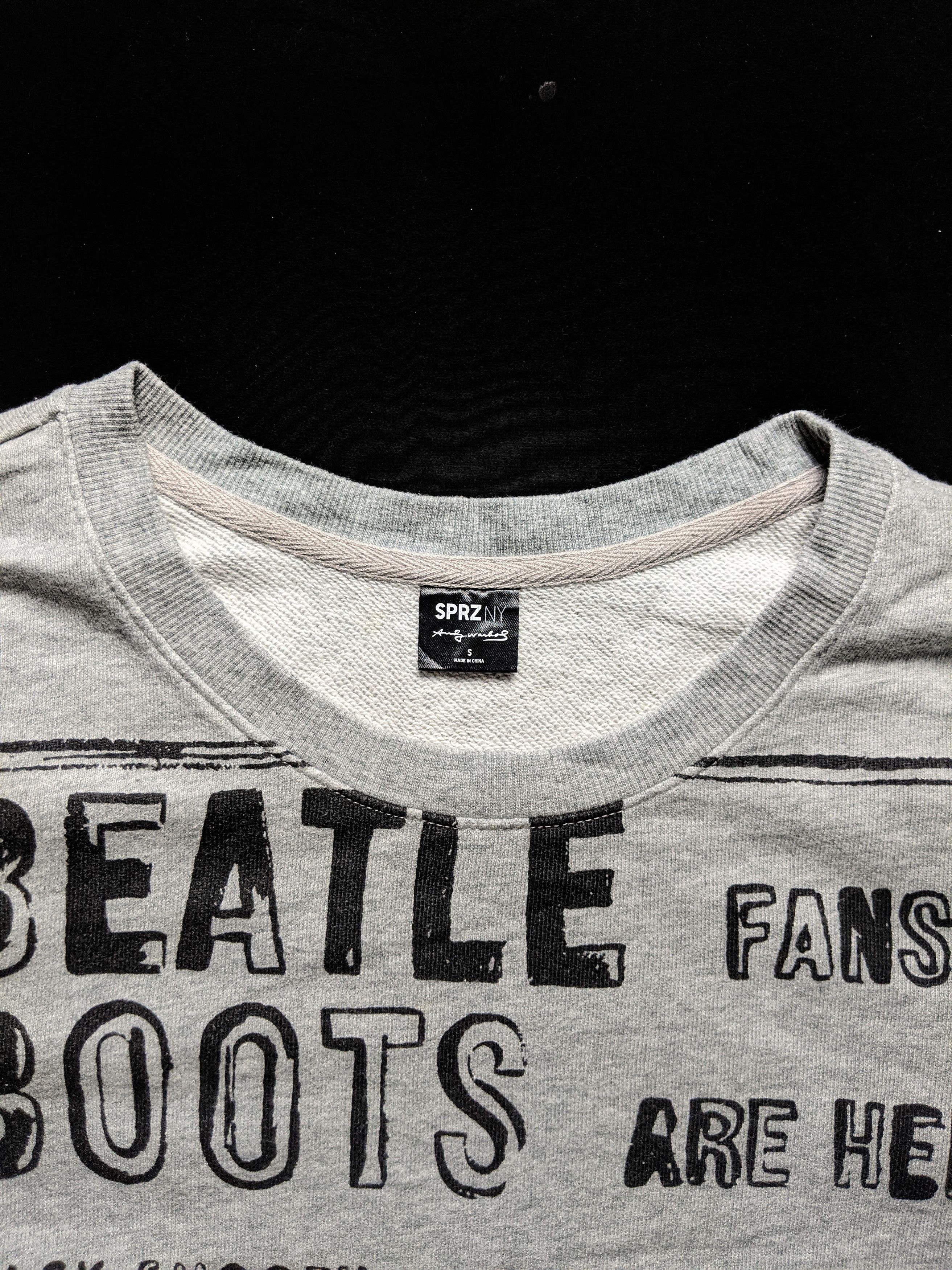 Andy Warhol × Japanese Brand Andy Warhol Beatle Boots (Positive) Cool Design Sweatshirt Size US S / EU 44-46 / 1 - 3 Thumbnail