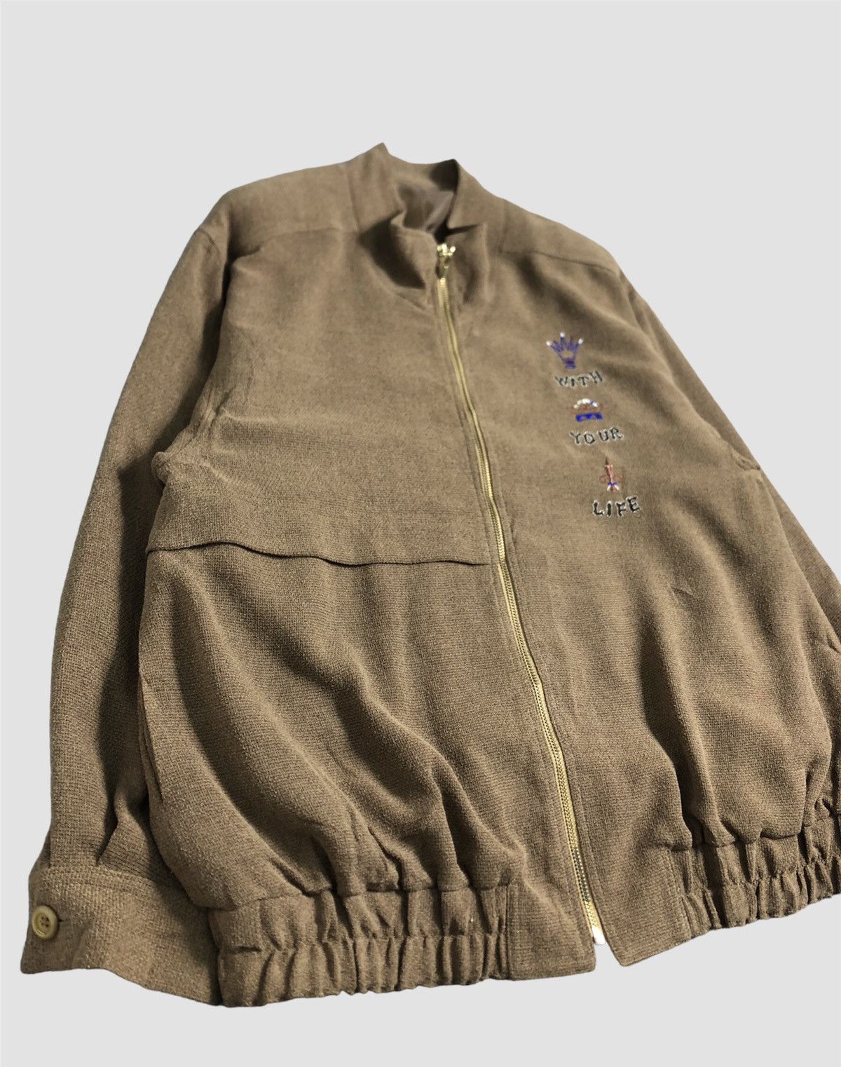 Japanese Brand × Vintage Vintage With Your Life Embroidery Design 80/90s Jacket Size US M / EU 48-50 / 2 - 2 Thumbnail