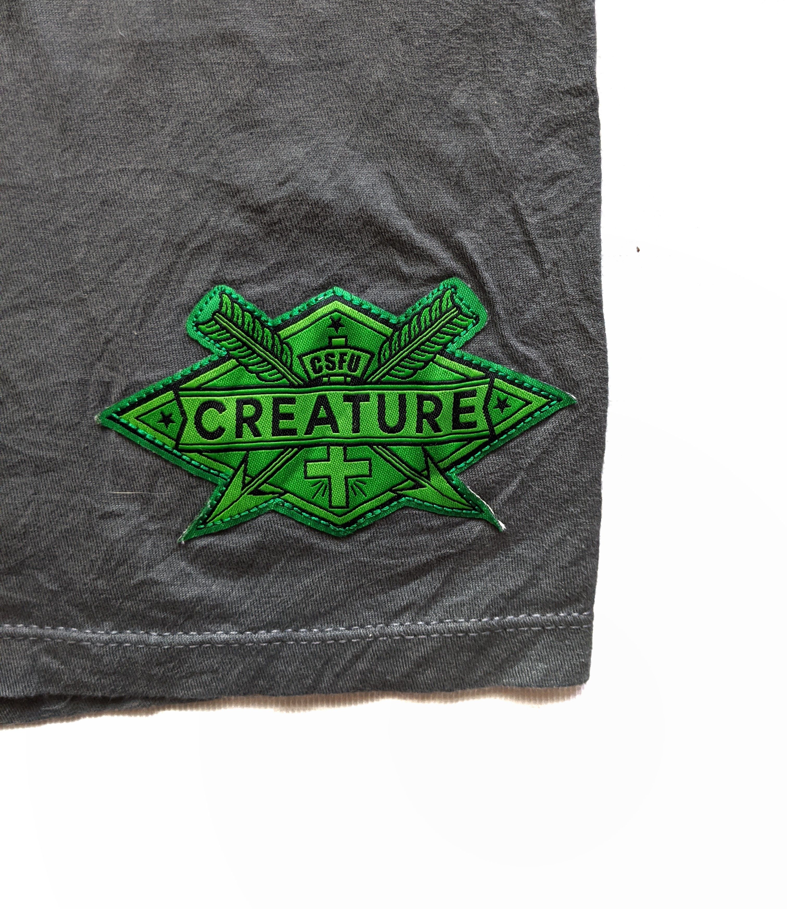 Vintage Vintage NHS Creature Skateboard Patched Logo T Shirt Size US XL / EU 56 / 4 - 2 Thumbnail