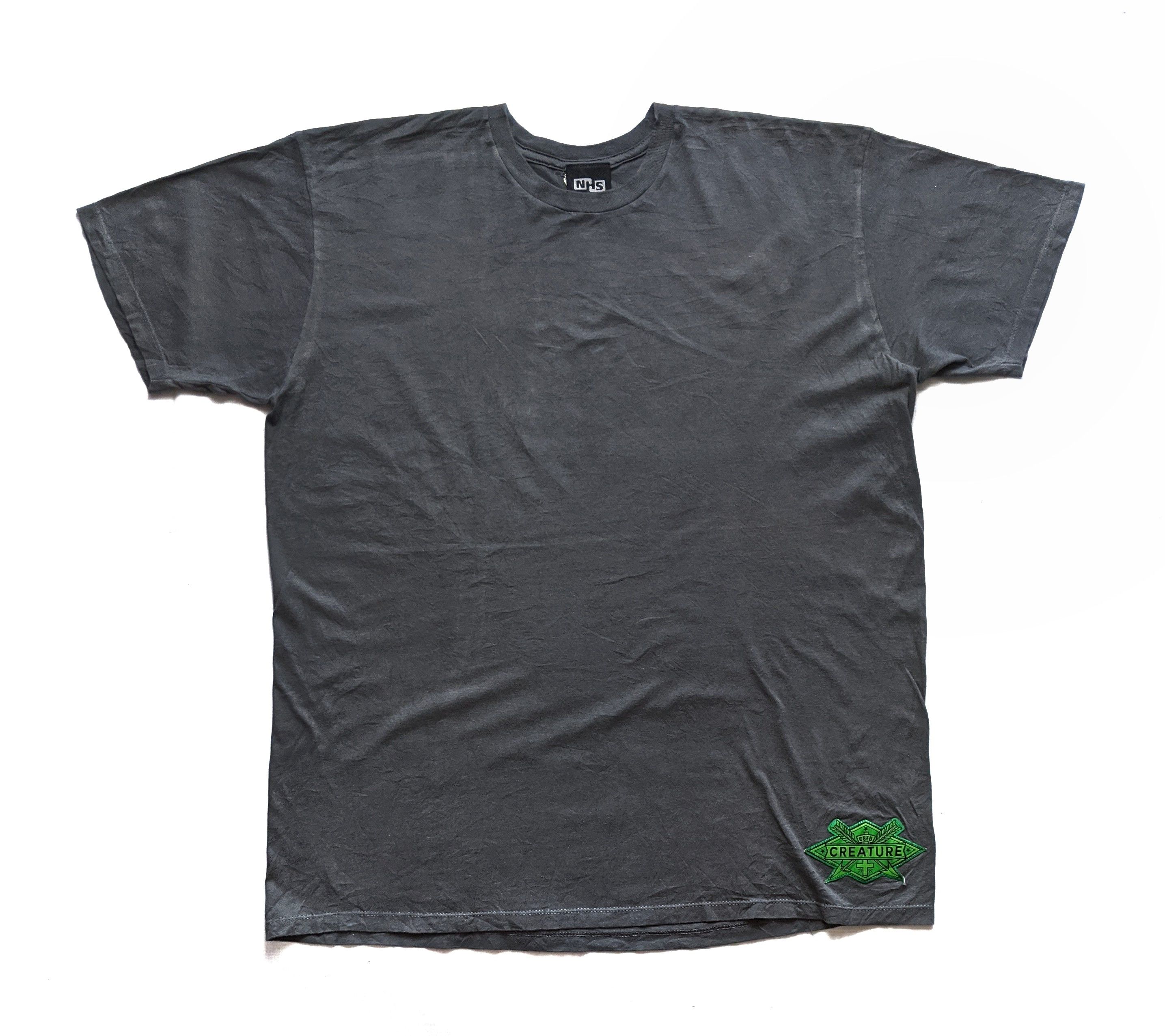 Vintage Vintage NHS Creature Skateboard Patched Logo T Shirt Size US XL / EU 56 / 4 - 1 Thumbnail