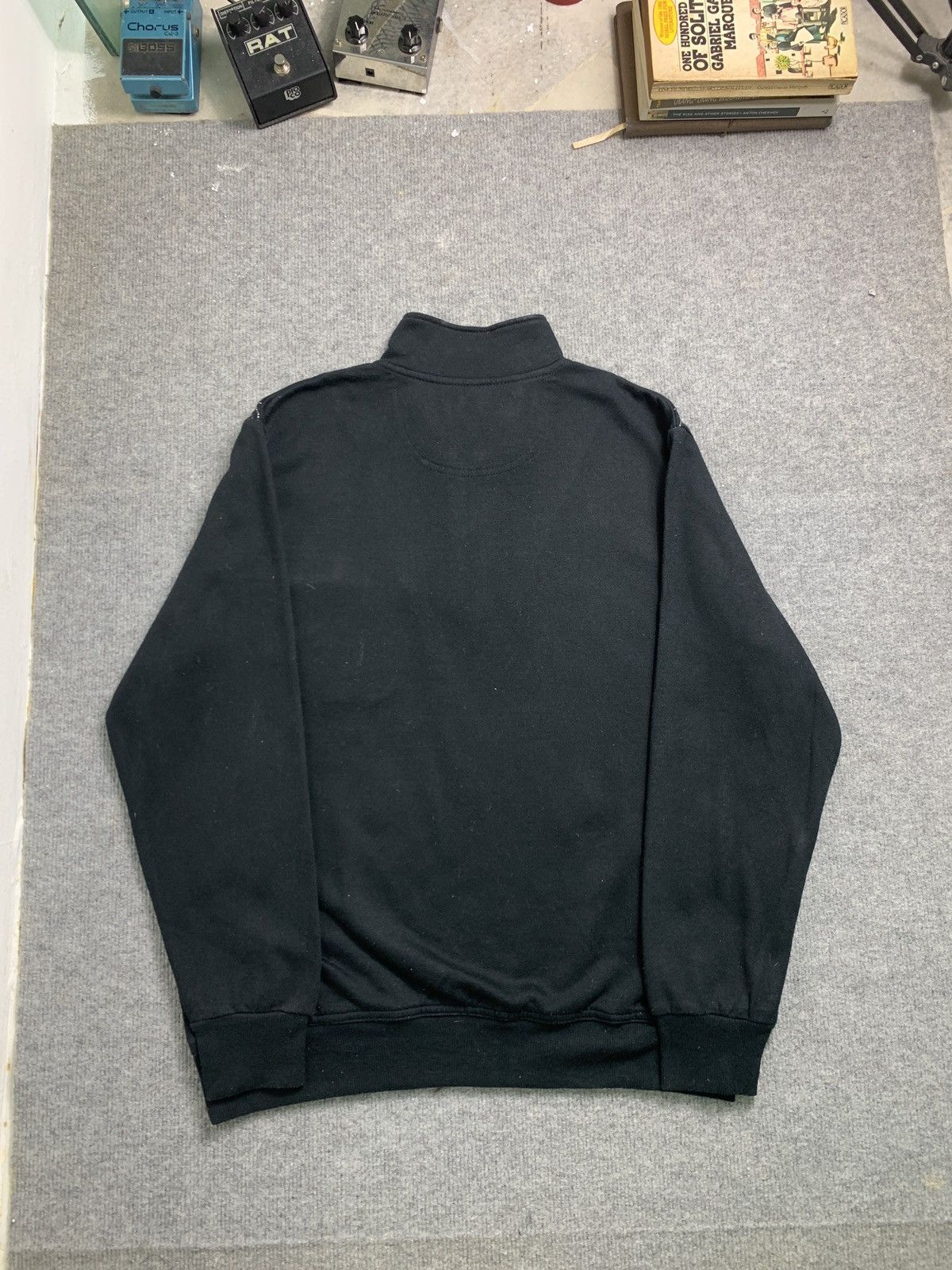 Valentino × Vintage Vintage 90s Cloudio Valentino Zipper Pocket Sweatshirt Size US L / EU 52-54 / 3 - 11 Thumbnail
