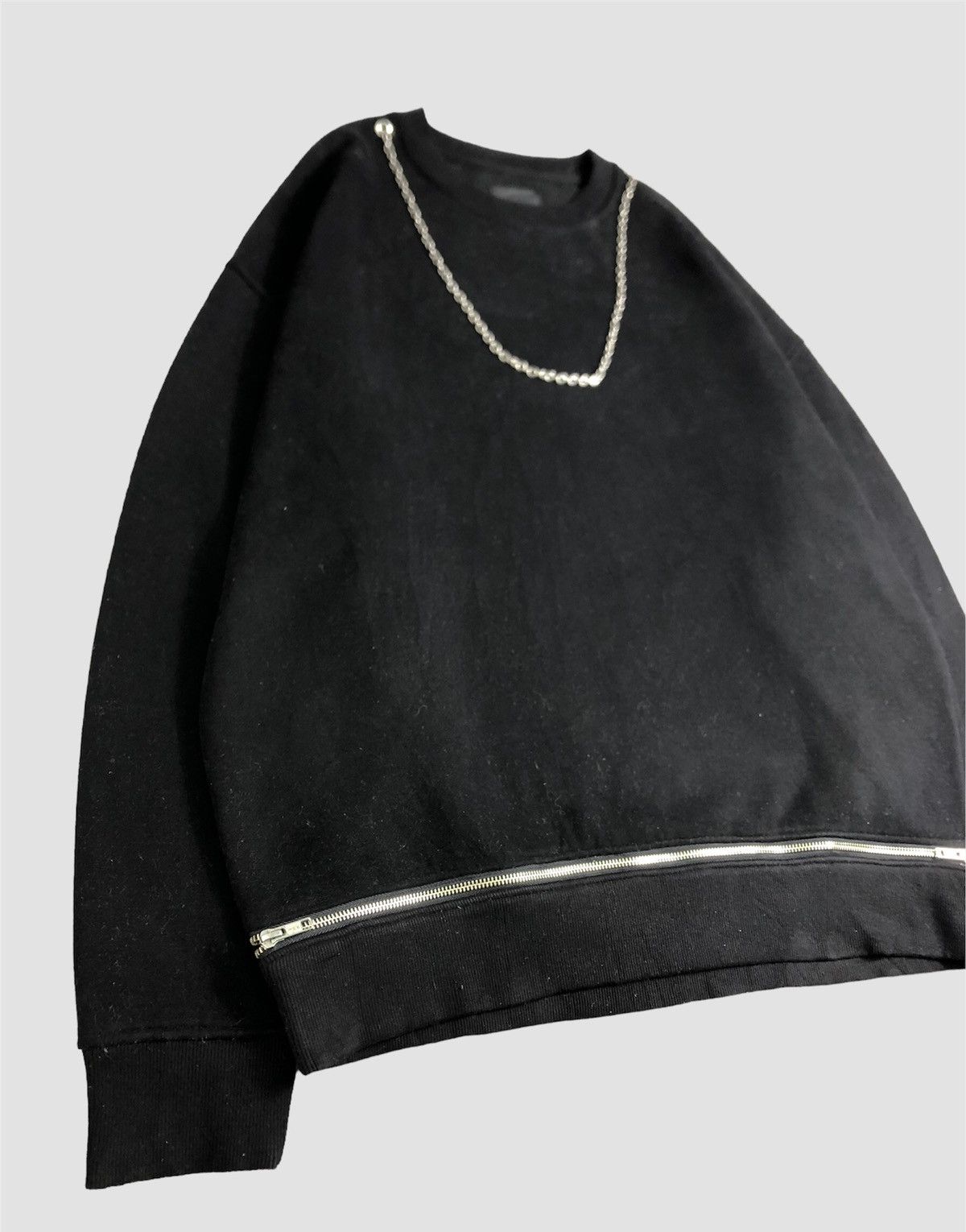 If Six Was Nine × Japanese Brand × KMRii Vintage Danke Schon Chain and Zipper Sweatshirt Size US L / EU 52-54 / 3 - 2 Thumbnail