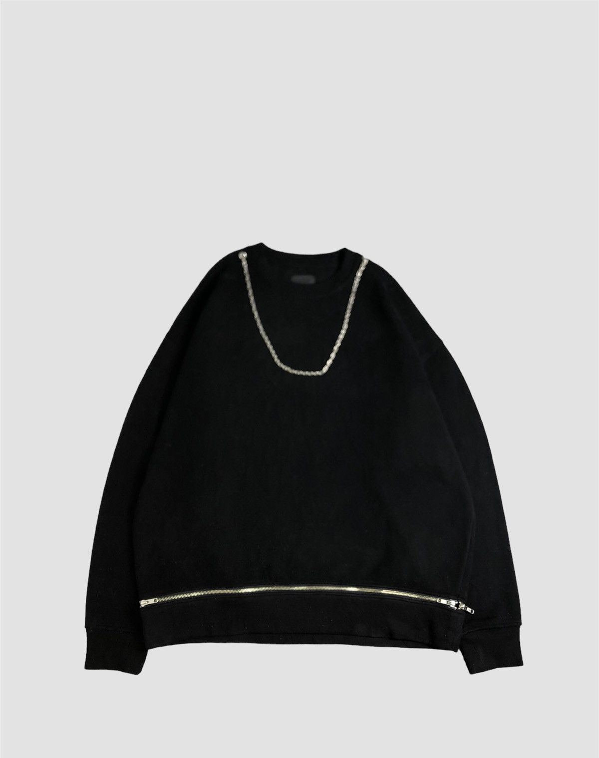 If Six Was Nine × Japanese Brand × KMRii Vintage Danke Schon Chain and Zipper Sweatshirt Size US L / EU 52-54 / 3 - 1 Thumbnail