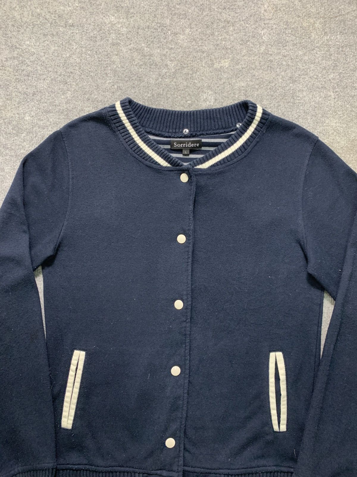 Japanese Brand Vintage Sorridere Patchwork Varsity Style Cardigan Size S / US 4 / IT 40 - 5 Thumbnail