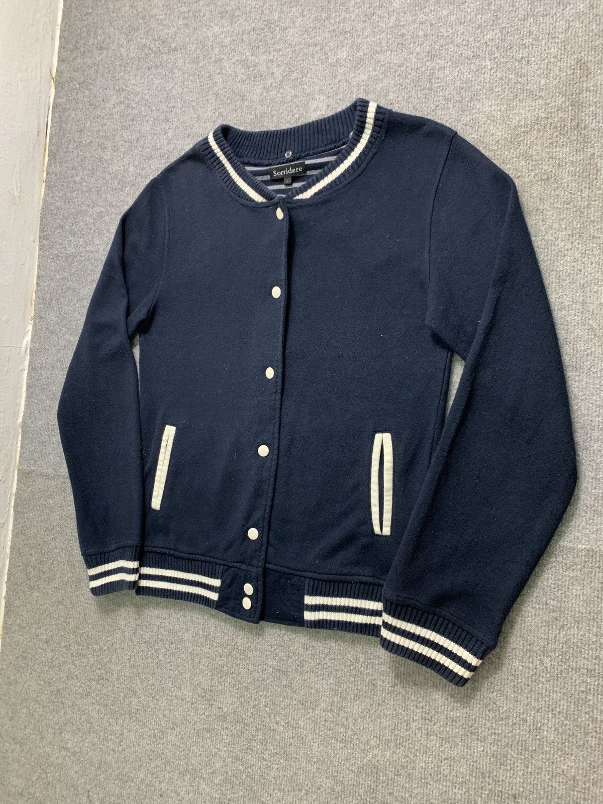 Japanese Brand Vintage Sorridere Patchwork Varsity Style Cardigan Size S / US 4 / IT 40 - 4 Thumbnail