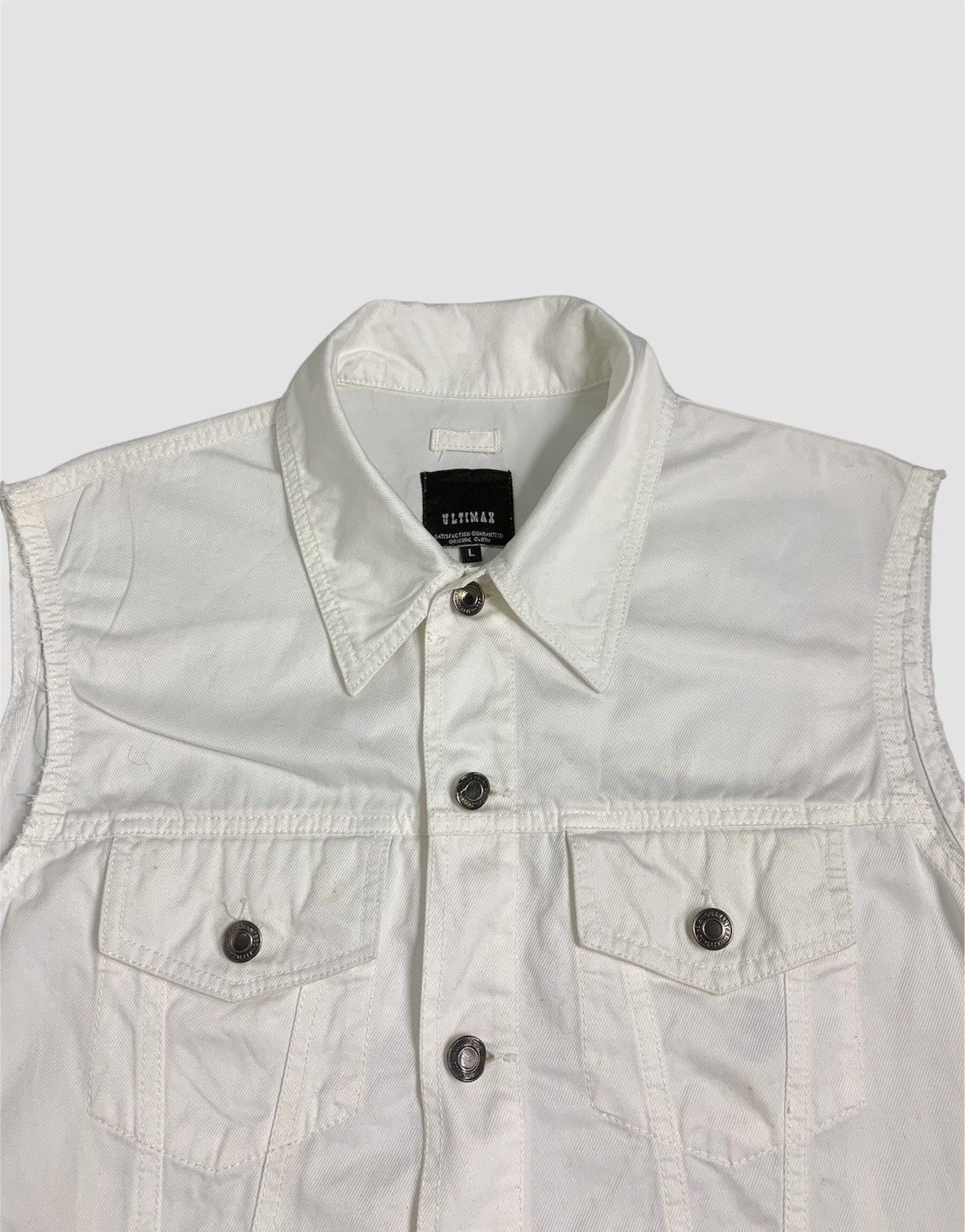 If Six Was Nine × Japanese Brand × Le Grande Bleu (L.G.B.) Vintage Ultimax Sleeveless Denim Jacket Size US M / EU 48-50 / 2 - 4 Thumbnail