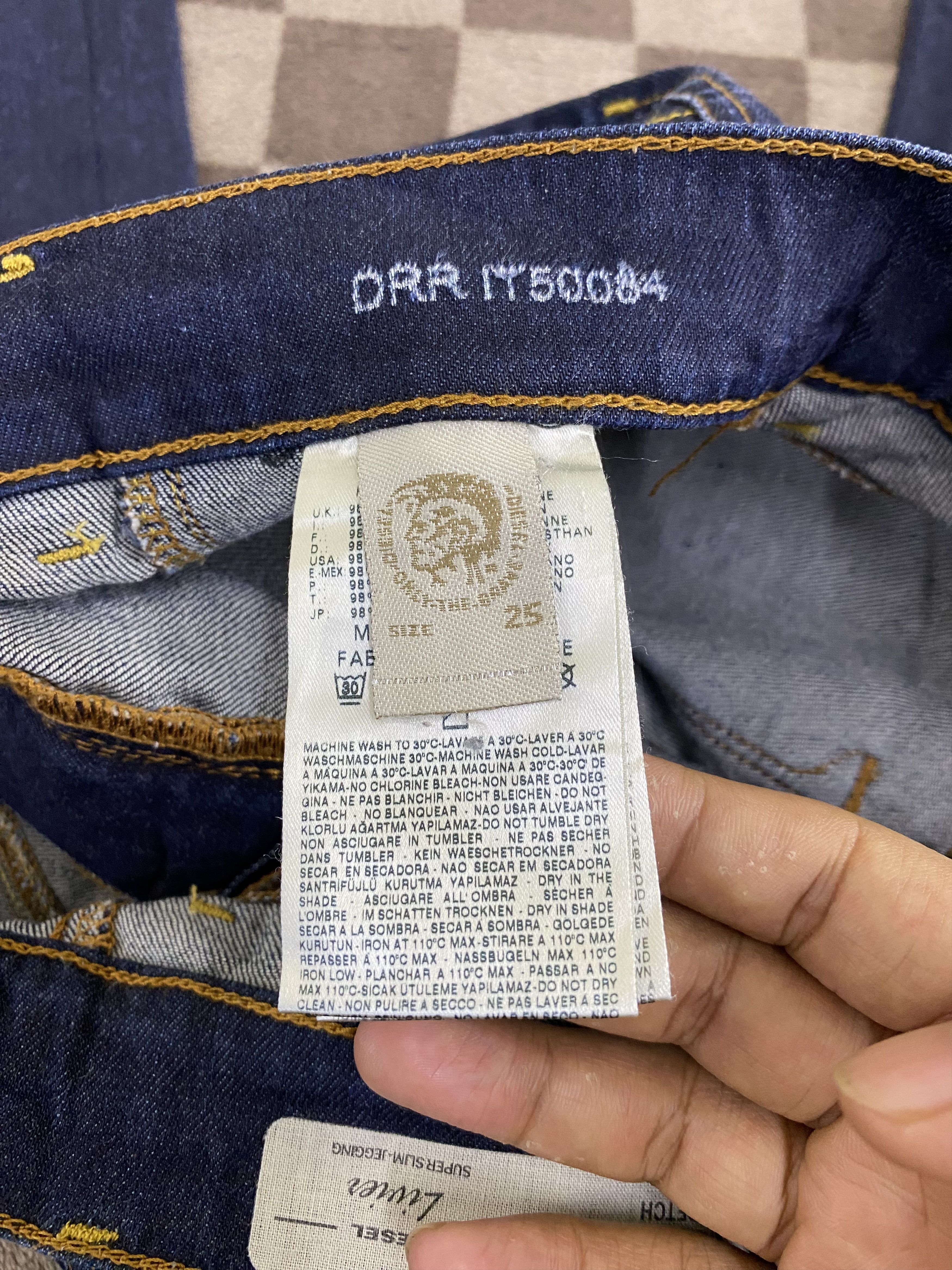 Diesel × Vintage Diesel Livier Stretch Super Slim-Jegging Jean Size 25" / US 0 / IT 36 - 12 Thumbnail