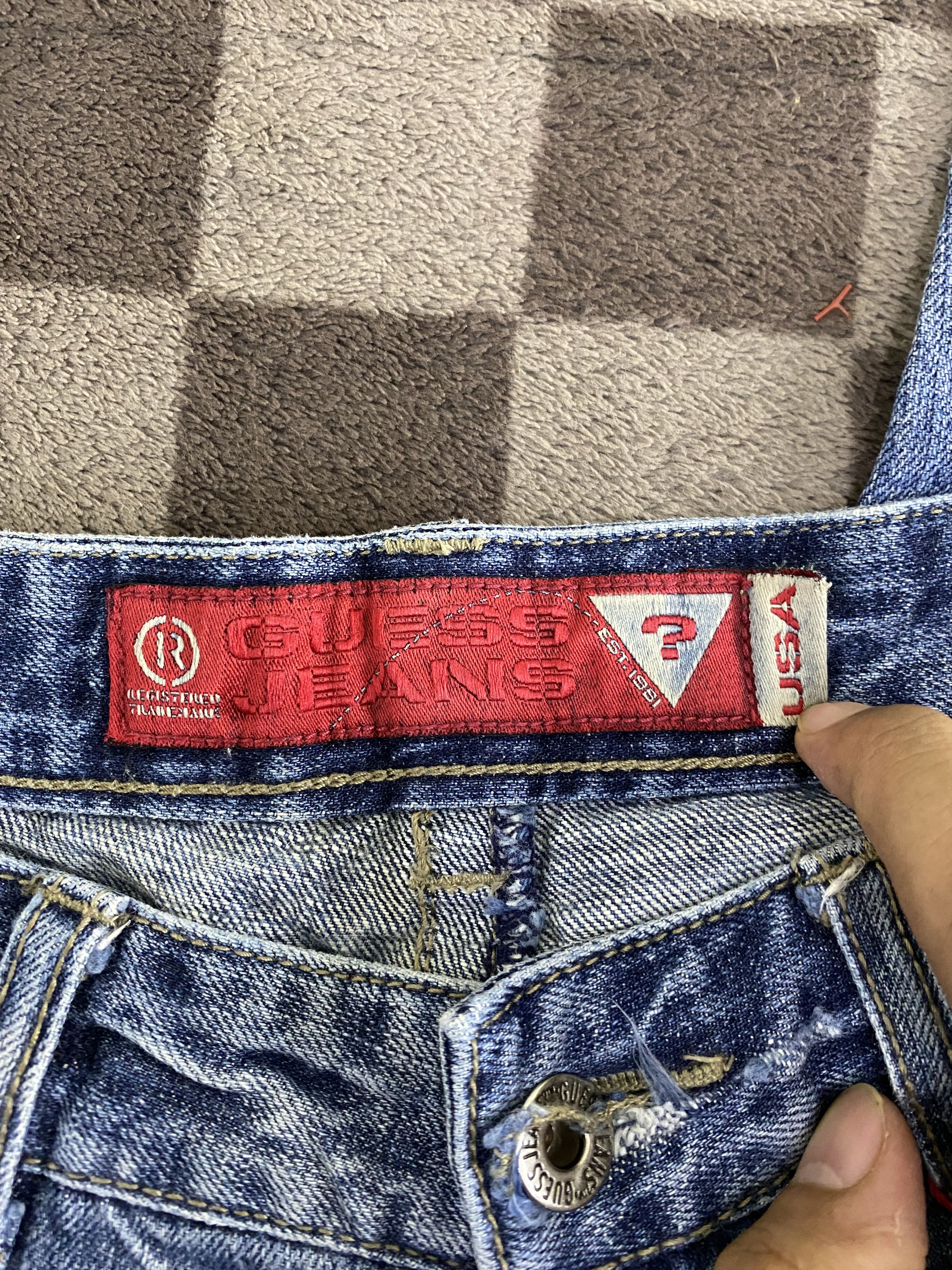 Guess Vintage Y2K Distress Guess Denim Jean Pant Size US 26 / EU 42 - 16 Thumbnail