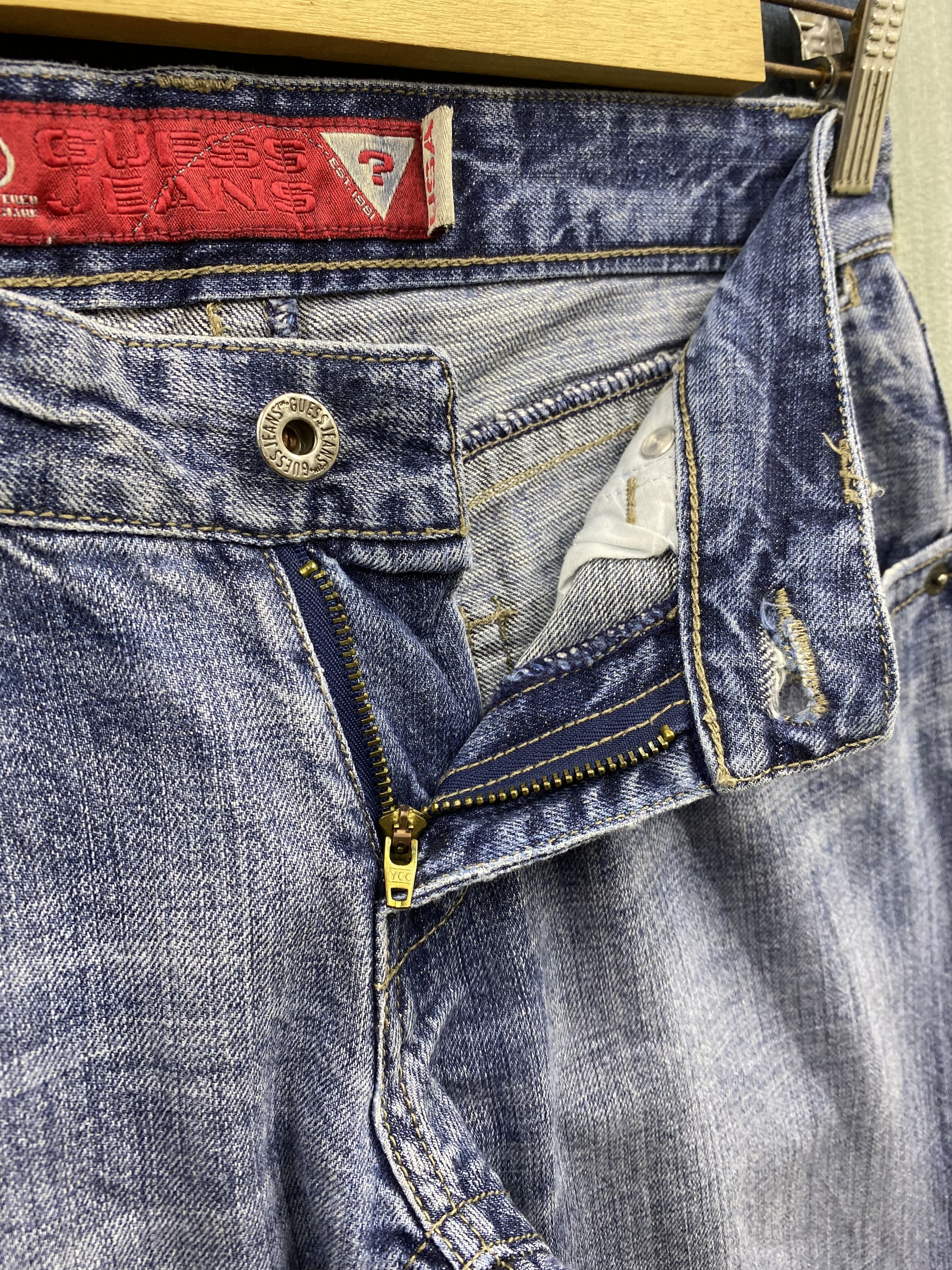 Guess Vintage Y2K Distress Guess Denim Jean Pant Size US 26 / EU 42 - 15 Thumbnail