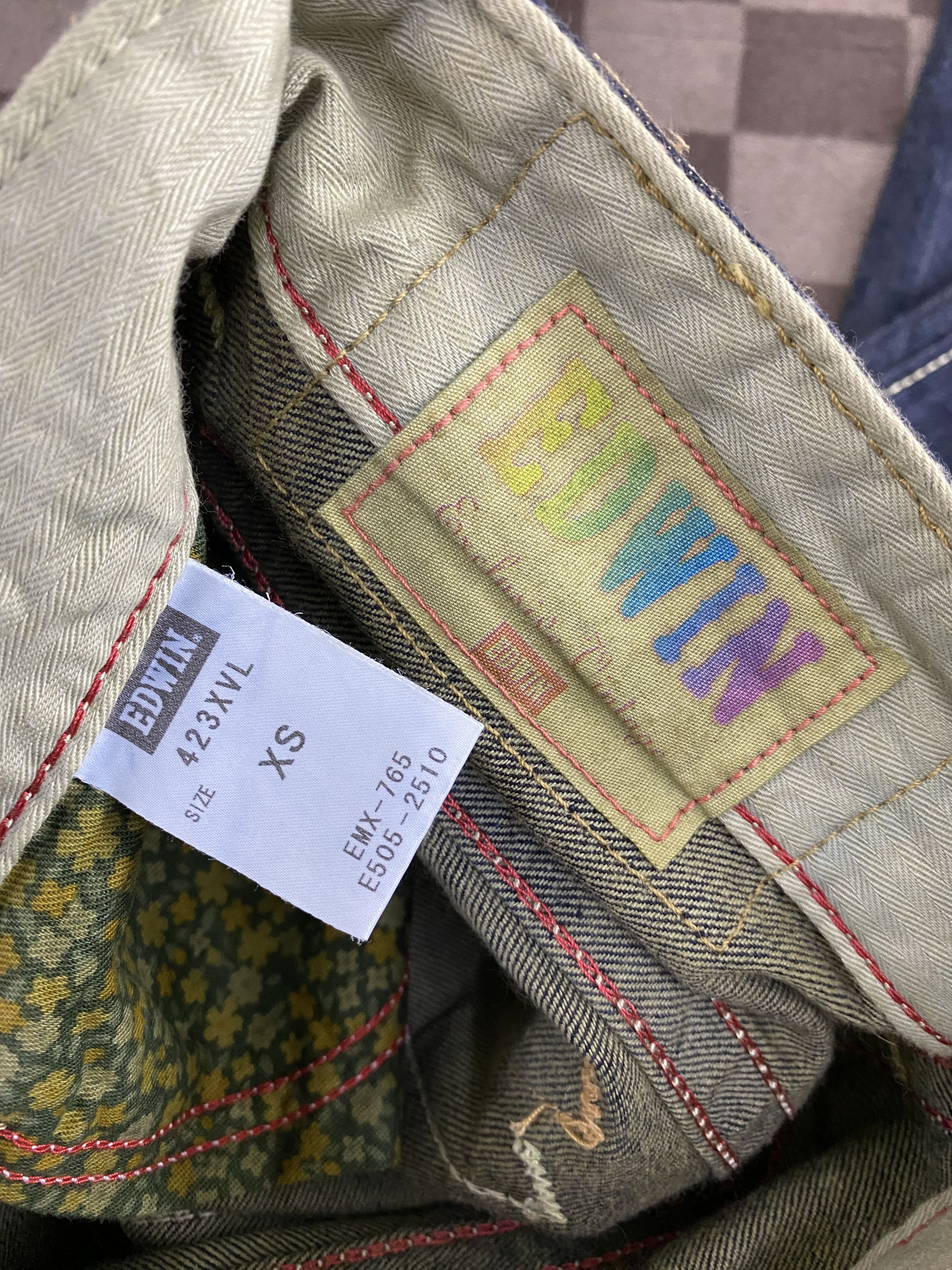 Edwin × Japanese Brand Japanese Brand Edwin Nice Design Denim Jean Size 29" - 13 Thumbnail