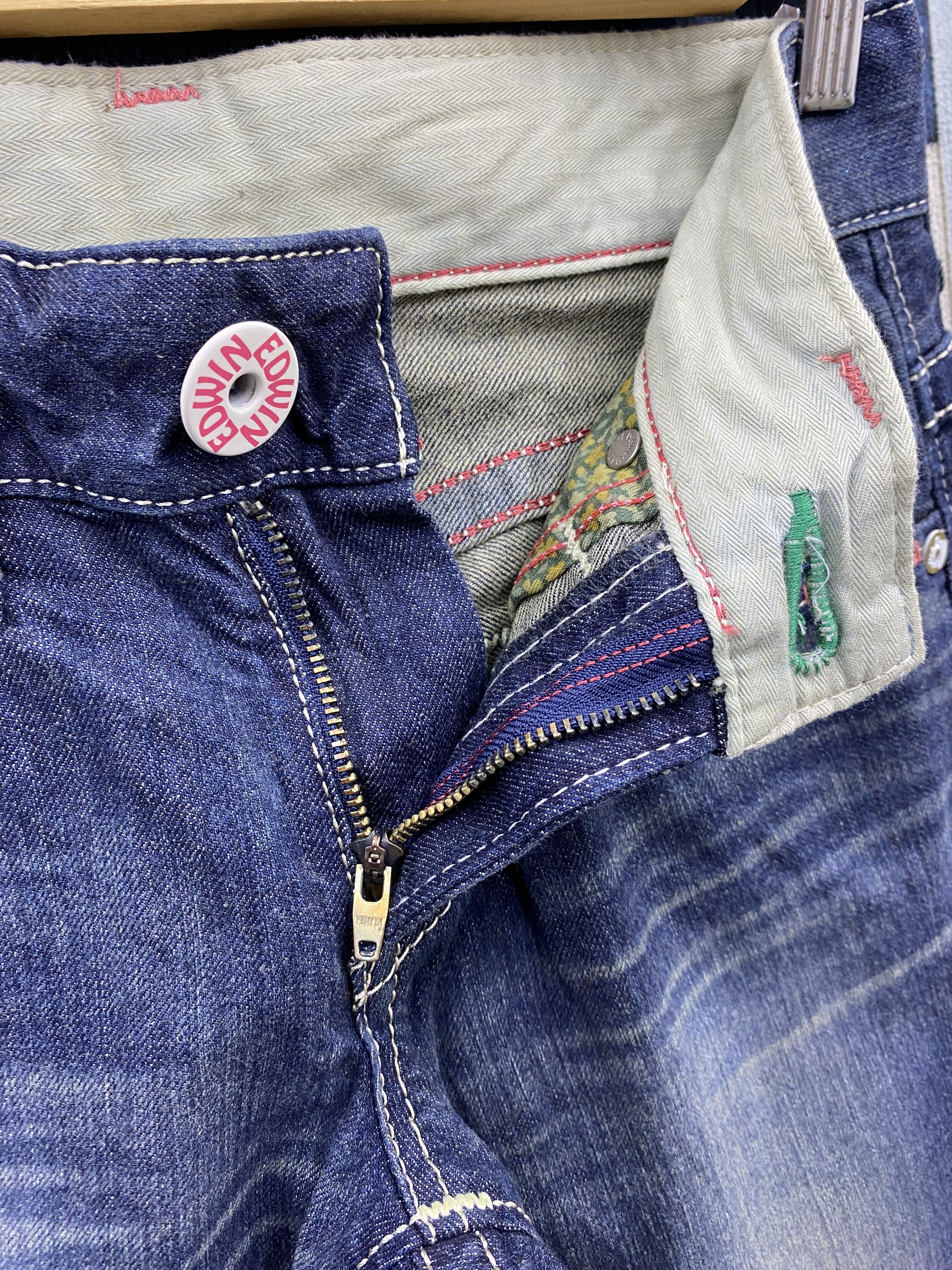 Edwin × Japanese Brand Japanese Brand Edwin Nice Design Denim Jean Size 29" - 7 Thumbnail