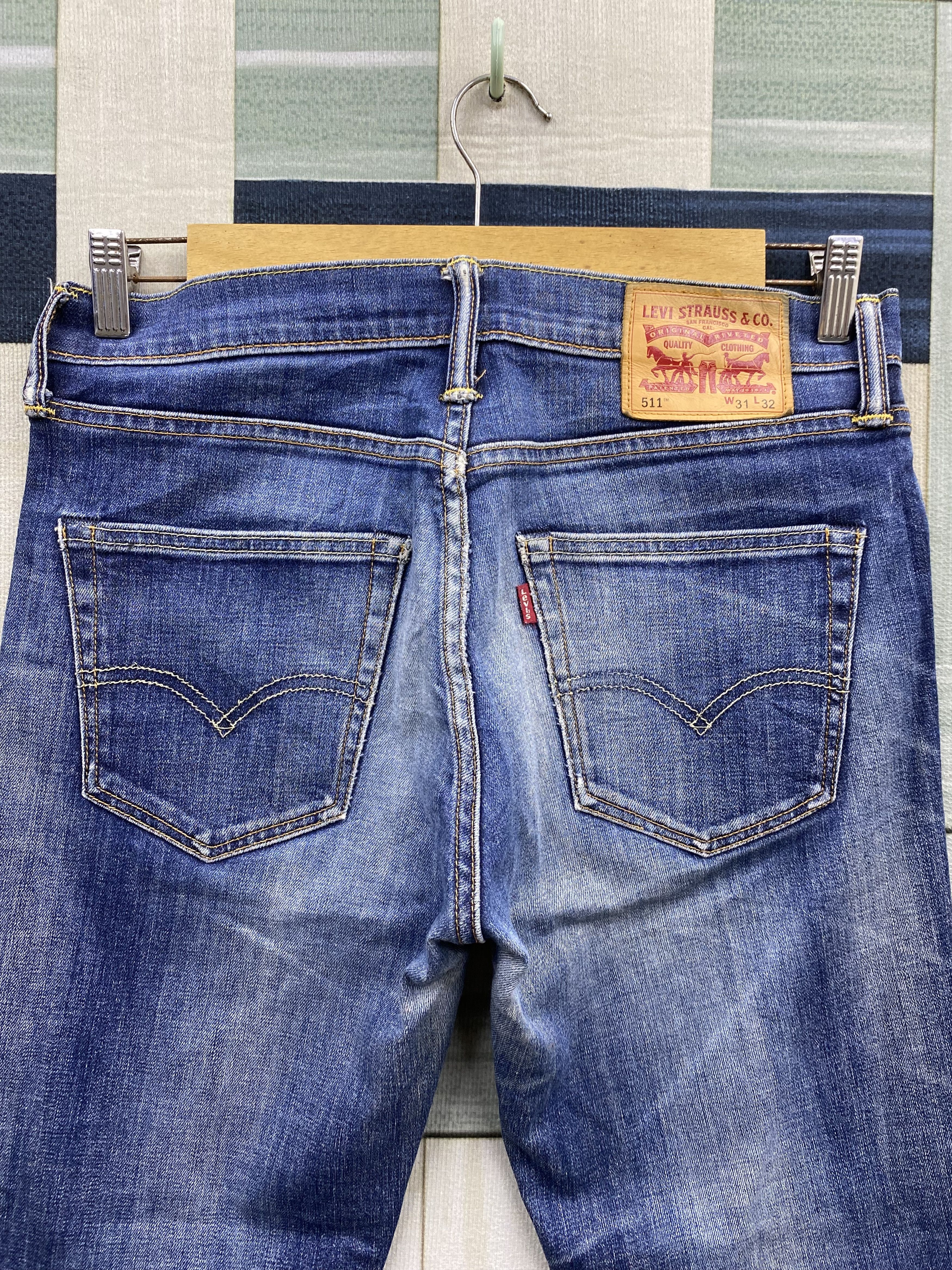 Levi's Vintage Y2K Distress Levi's 511 Denim Jean Pant Size US 31 - 4 Thumbnail