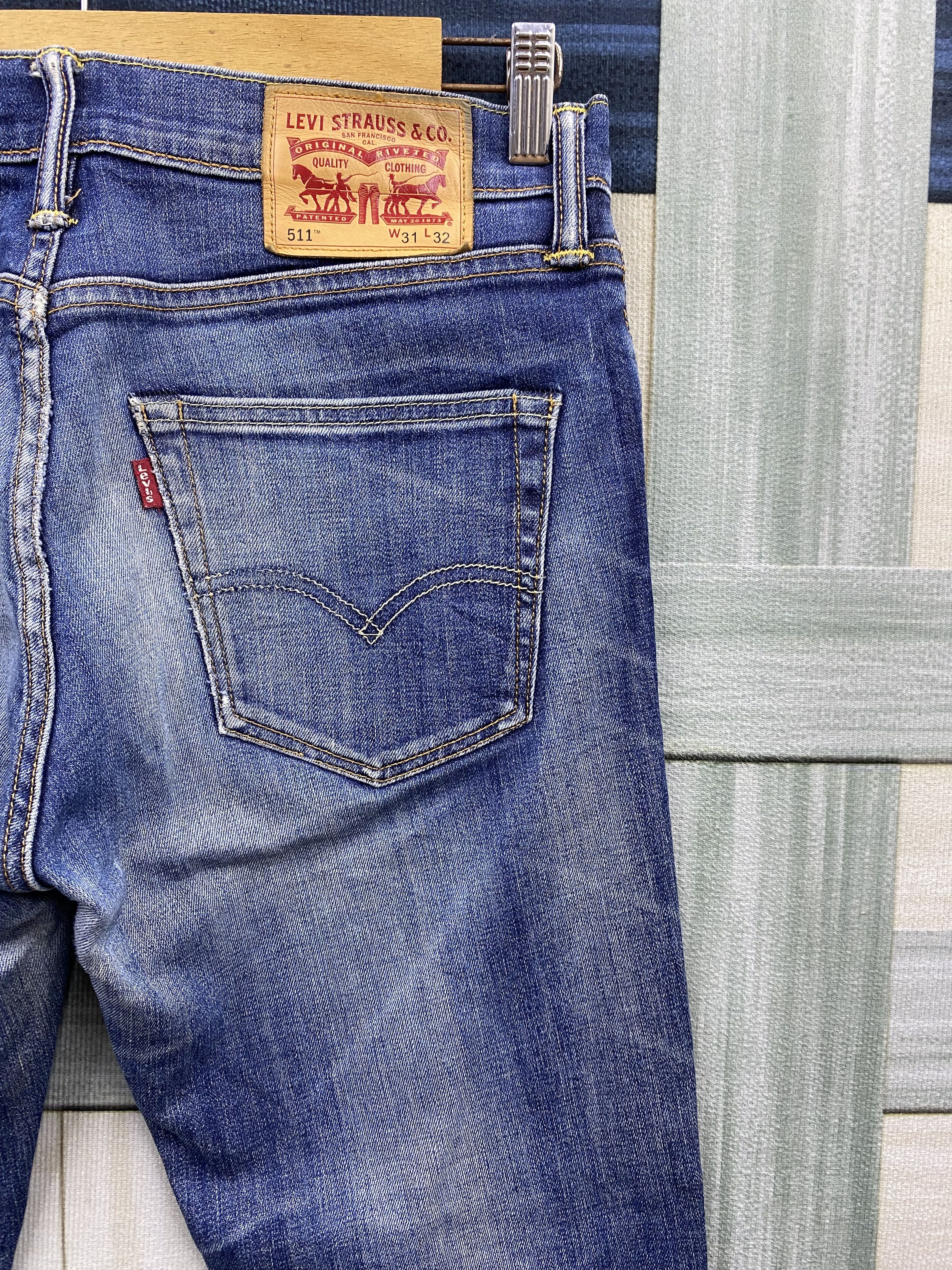 Levi's Vintage Y2K Distress Levi's 511 Denim Jean Pant Size US 31 - 8 Thumbnail
