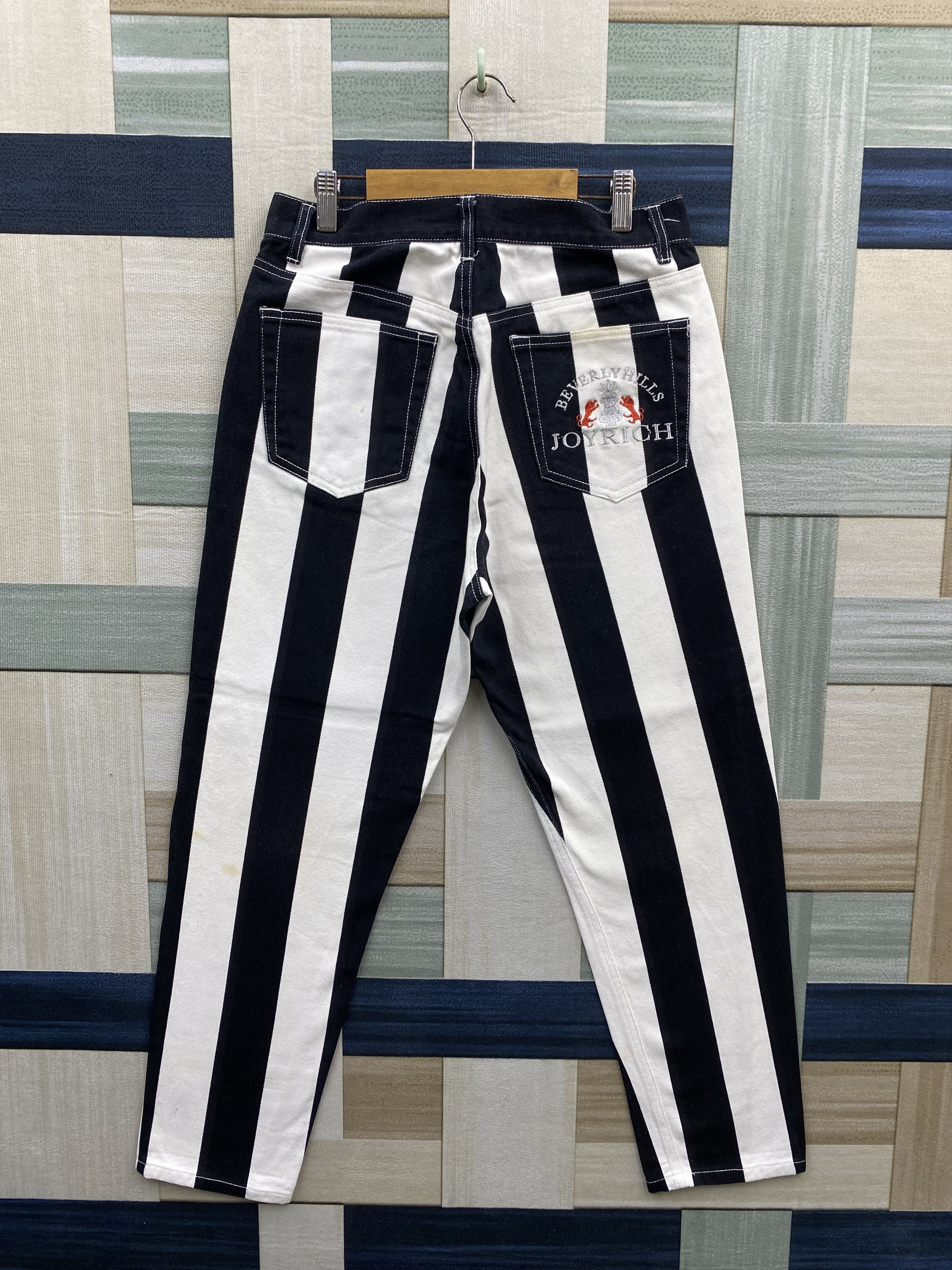 Joyrich Japanese Brand Joyrich Beverly Hills Stripe Denim Jean Size US 28 / EU 44 - 2 Thumbnail