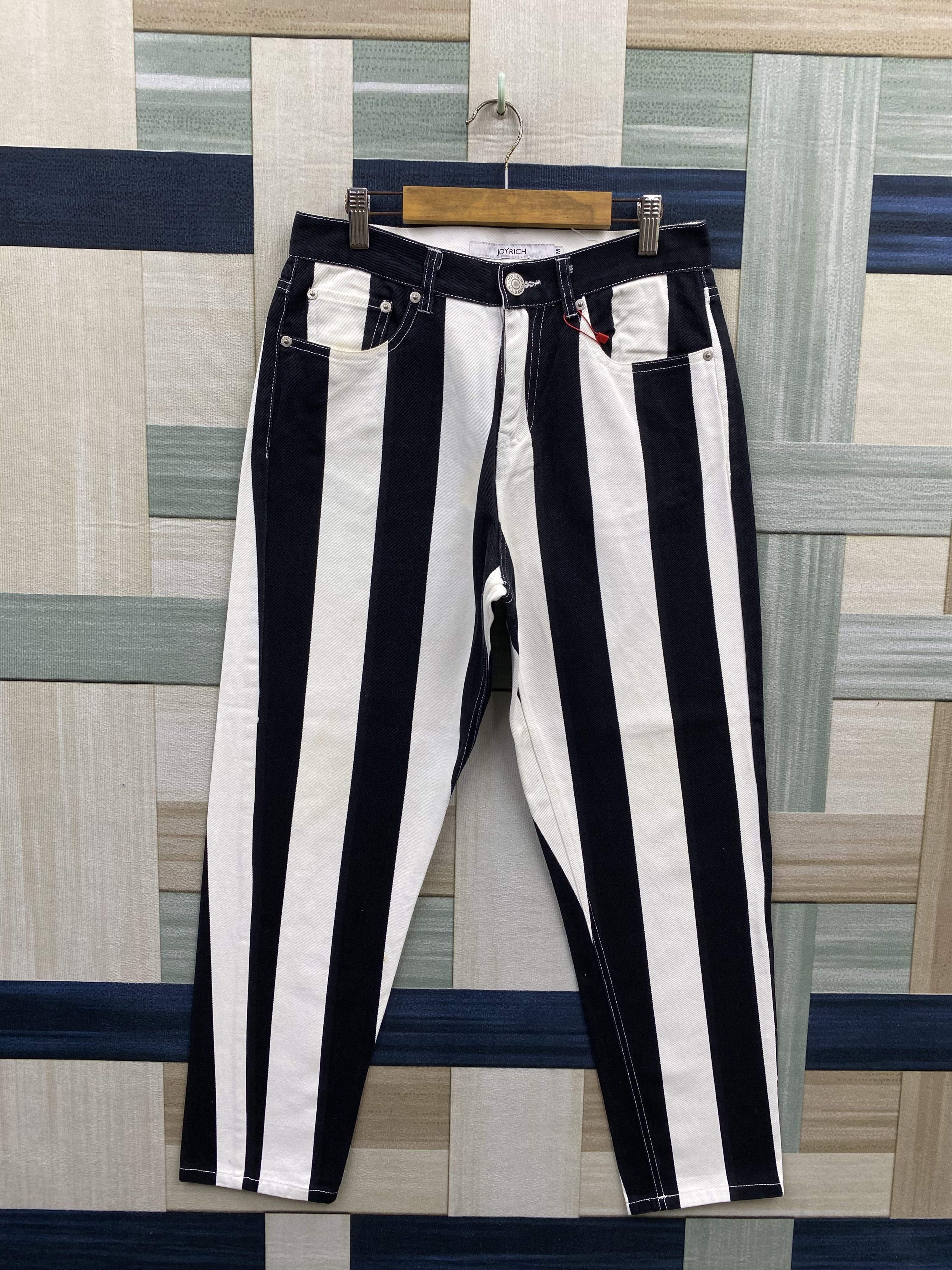 Joyrich Japanese Brand Joyrich Beverly Hills Stripe Denim Jean Size US 28 / EU 44 - 1 Thumbnail