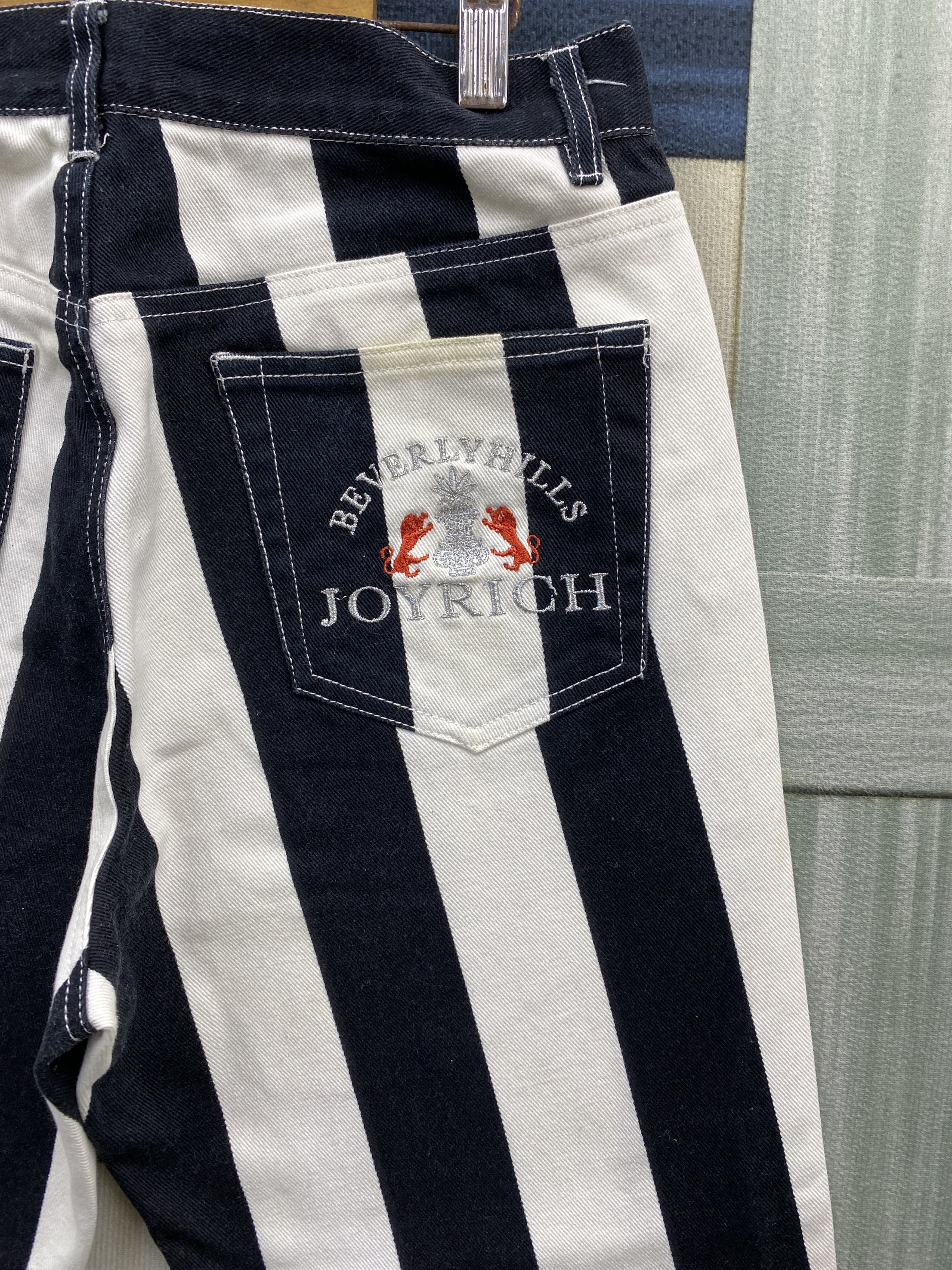 Joyrich Japanese Brand Joyrich Beverly Hills Stripe Denim Jean Size US 28 / EU 44 - 8 Thumbnail