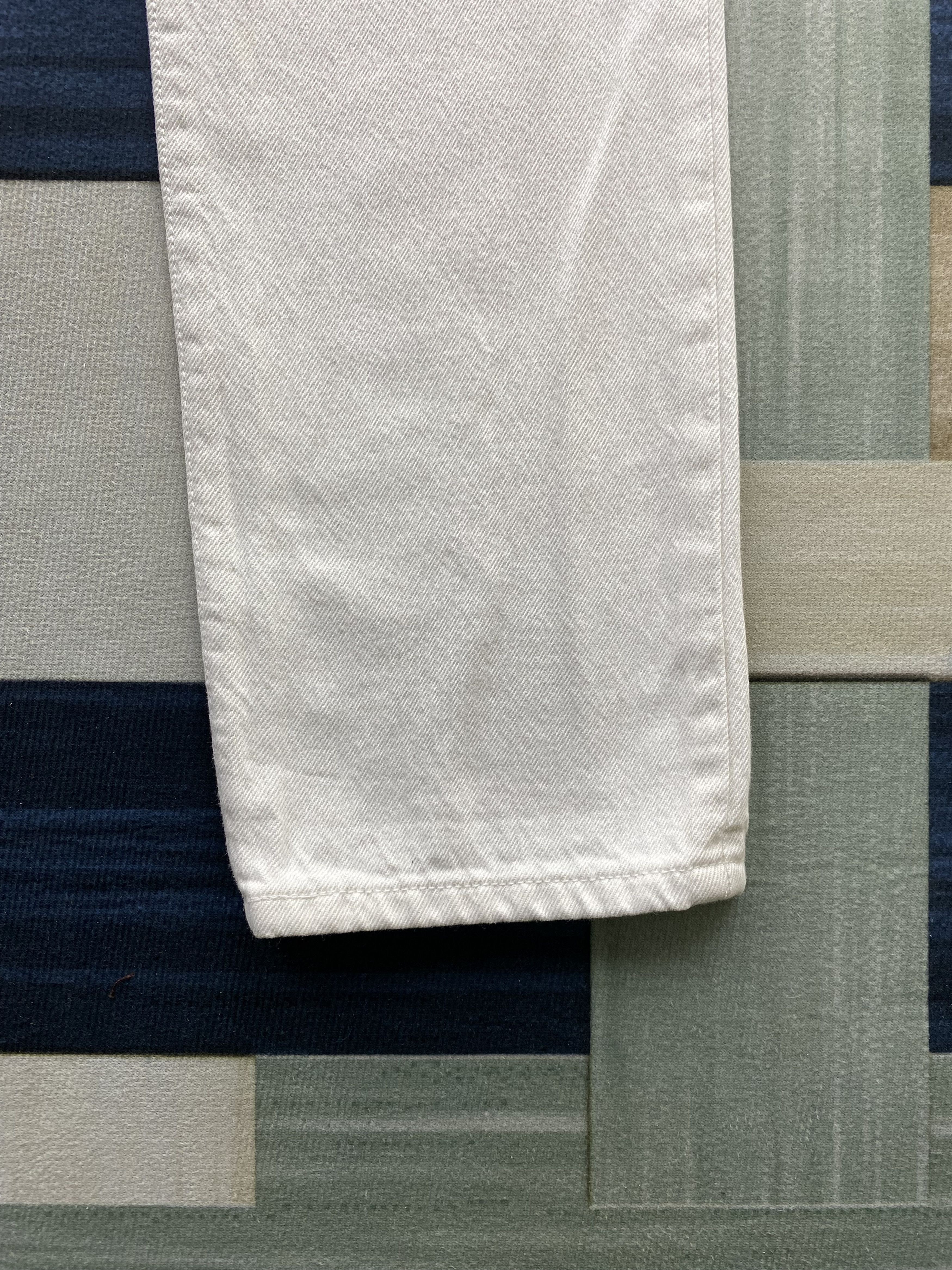 Levi's Levi's 501 Light Distress White Denim Jean Size 25" / US 0 / IT 36 - 12 Thumbnail