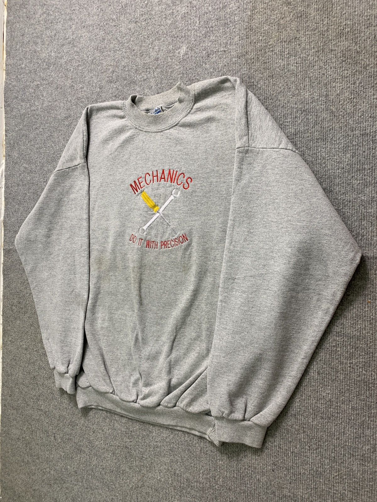 Vintage 🛠 Vintage Y2K Embroidered Crewneck Mechanics Sweatshirt Size US XL / EU 56 / 4 - 2 Thumbnail