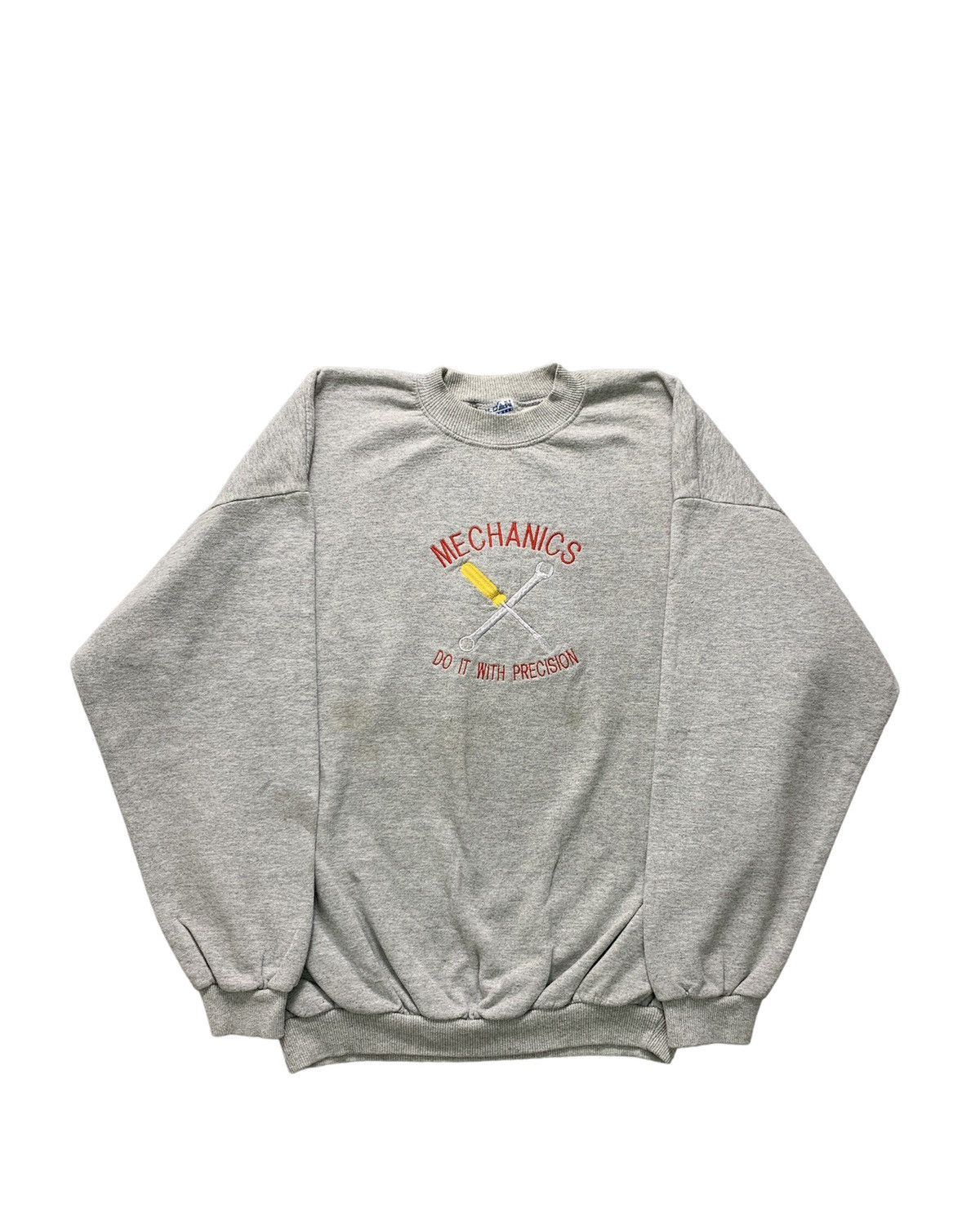 Vintage 🛠 Vintage Y2K Embroidered Crewneck Mechanics Sweatshirt Size US XL / EU 56 / 4 - 1 Thumbnail