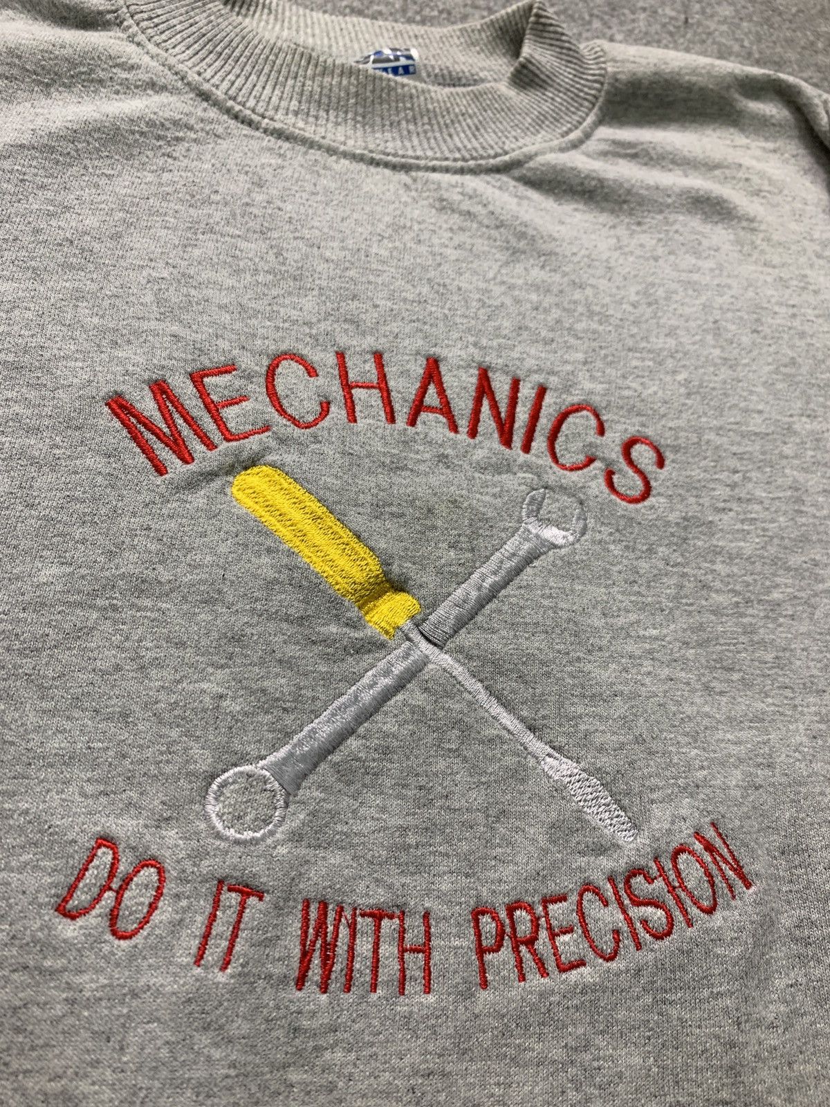 Vintage 🛠 Vintage Y2K Embroidered Crewneck Mechanics Sweatshirt Size US XL / EU 56 / 4 - 4 Thumbnail