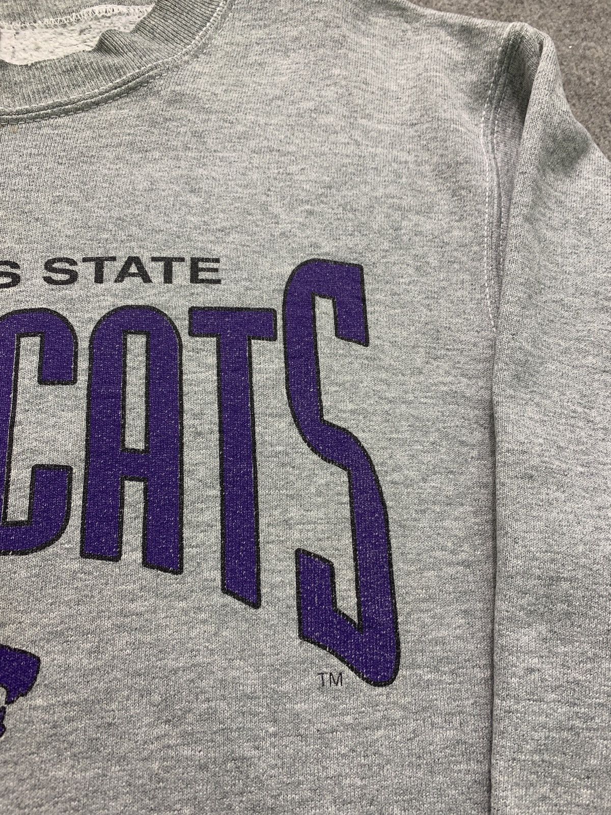 NFL × Vintage Vintage 90s Kansas State Wildcats Big Logo Sweatshirt Size US M / EU 48-50 / 2 - 5 Thumbnail