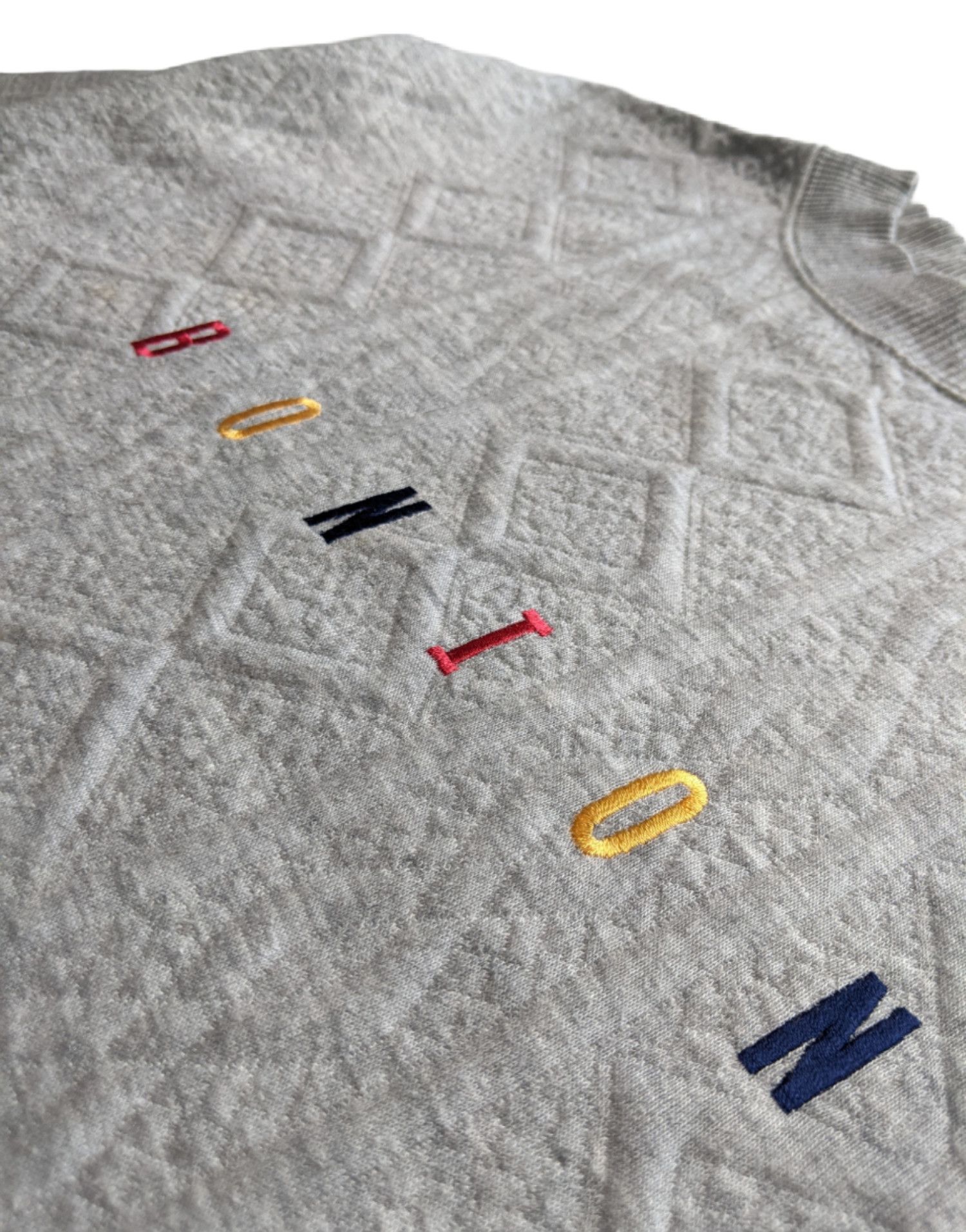Japanese Brand × Vintage Vintage 90s Bonion Spellout Embroidered Logo Sweatshirt Size US L / EU 52-54 / 3 - 3 Thumbnail