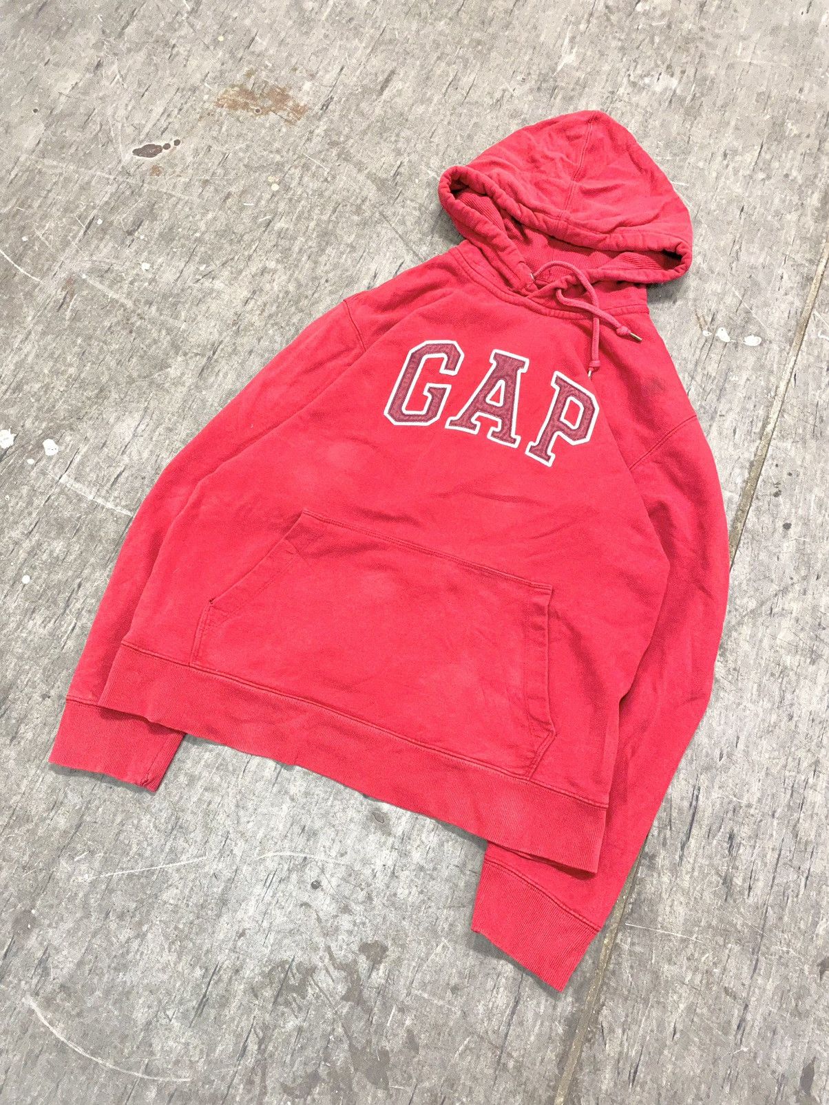 Gap × Vintage 🚨TRASHED Y2K Gap Hoodie Vintage Sweatshirt Size US L / EU 52-54 / 3 - 1 Thumbnail