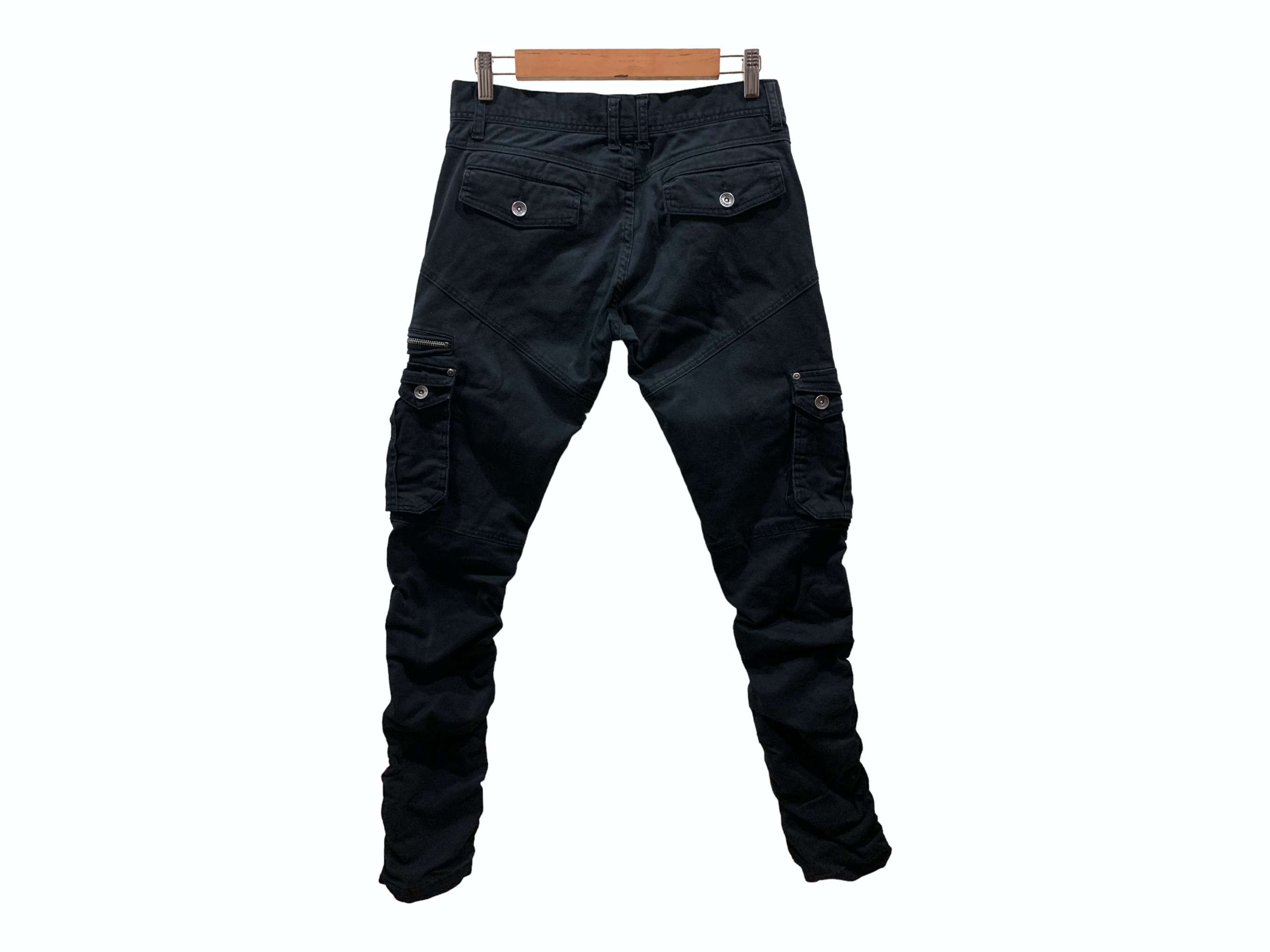 Japanese Brand Semantic Design Punk Denim Cargo Jeans Bondage Jeans Size US 29 - 2 Thumbnail