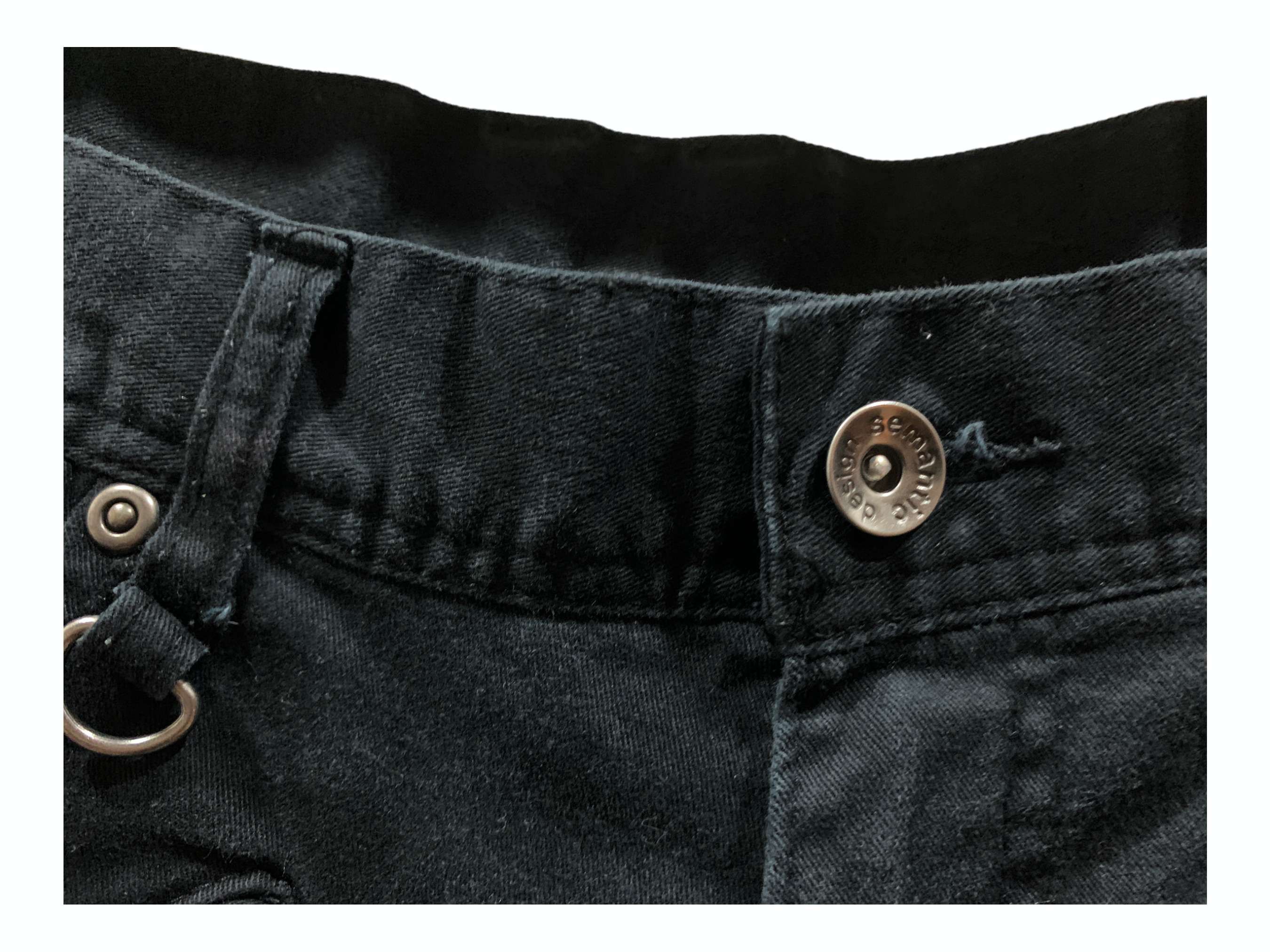Japanese Brand Semantic Design Punk Denim Cargo Jeans Bondage Jeans Size US 29 - 9 Thumbnail