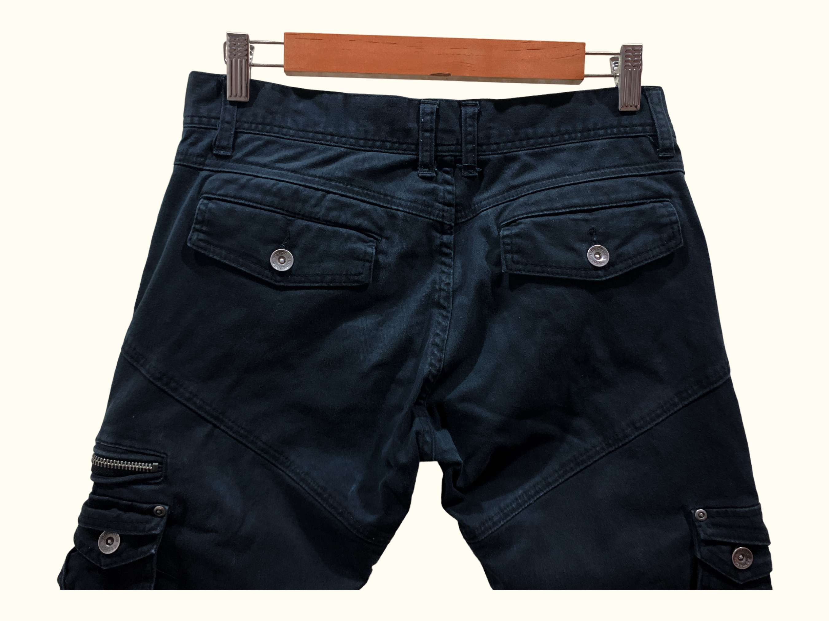 Japanese Brand Semantic Design Punk Denim Cargo Jeans Bondage Jeans Size US 29 - 6 Thumbnail