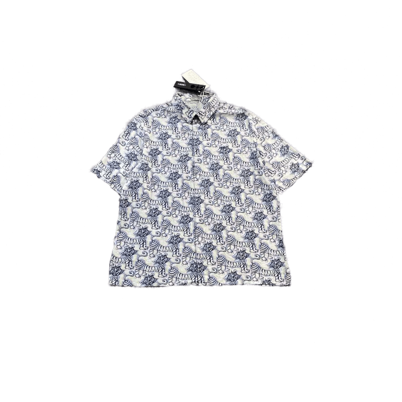 Dior Tiger full print silk short-sleeved shirt