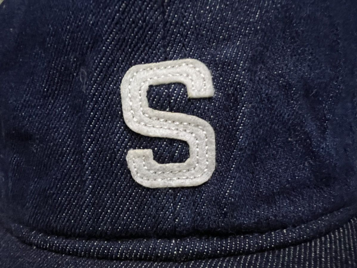 Beams Plus × Japanese Brand × Self Edge RARE B:MING BY BEAMS S DENIM HAT LEATHER STRAPBACK Size ONE SIZE - 11 Thumbnail
