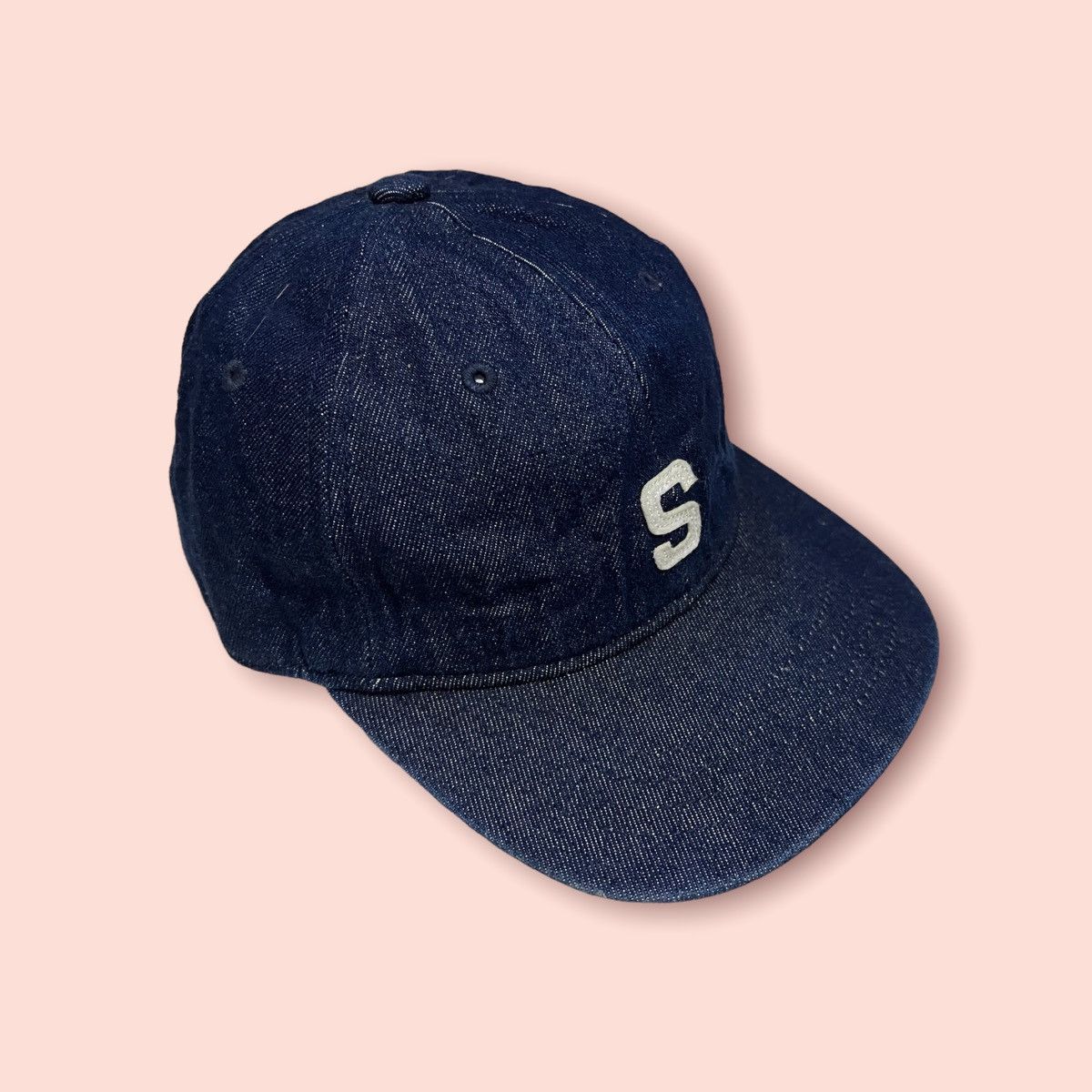 Beams Plus × Japanese Brand × Self Edge RARE B:MING BY BEAMS S DENIM HAT LEATHER STRAPBACK Size ONE SIZE - 8 Thumbnail