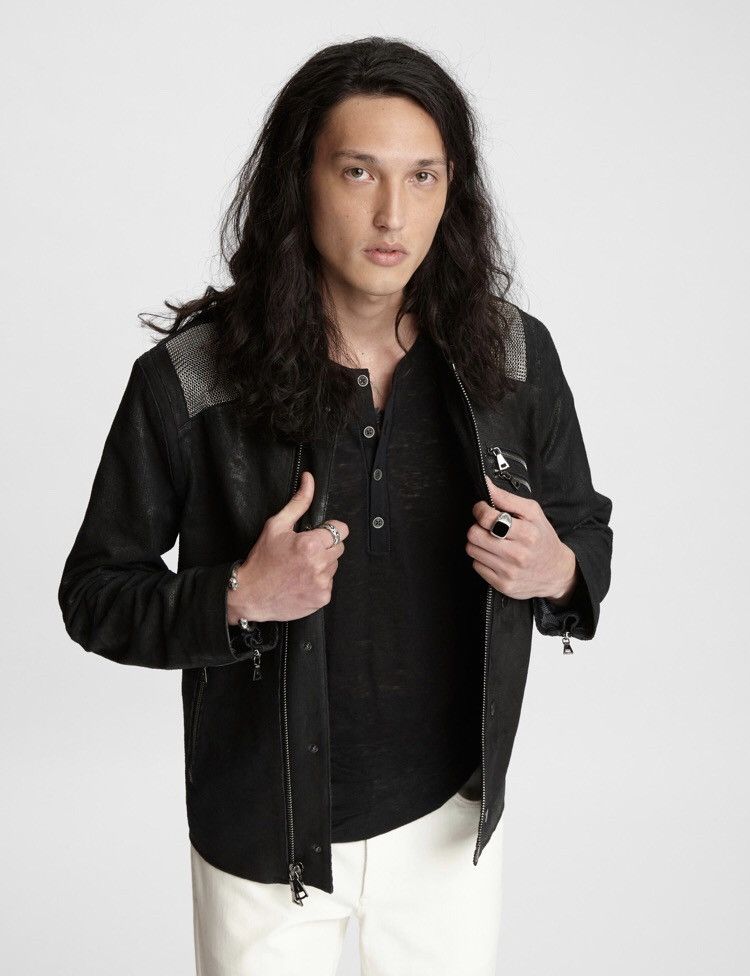 John Varvatos Chainmail leather jacket. Size US L / EU 52-54 / 3 - 2 Thumbnail