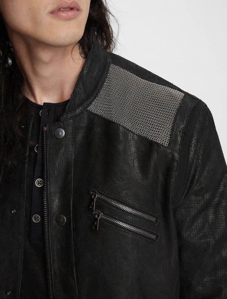John Varvatos Chainmail leather jacket. Size US L / EU 52-54 / 3 - 3 Thumbnail