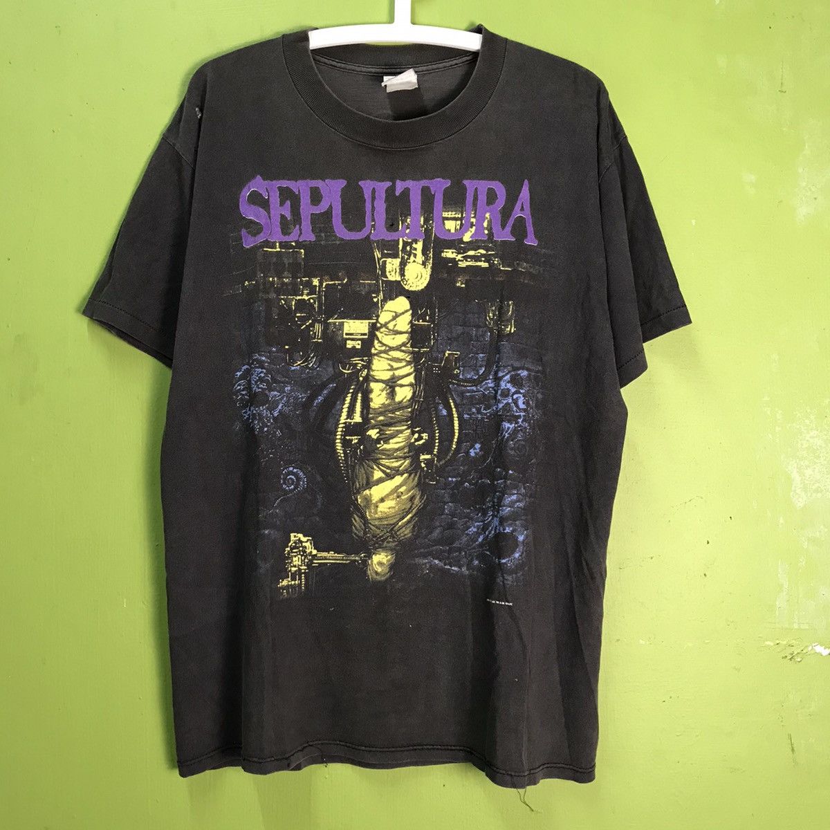 Vintage 90s Sepultura Chaos A.D. heavy metal tshirt