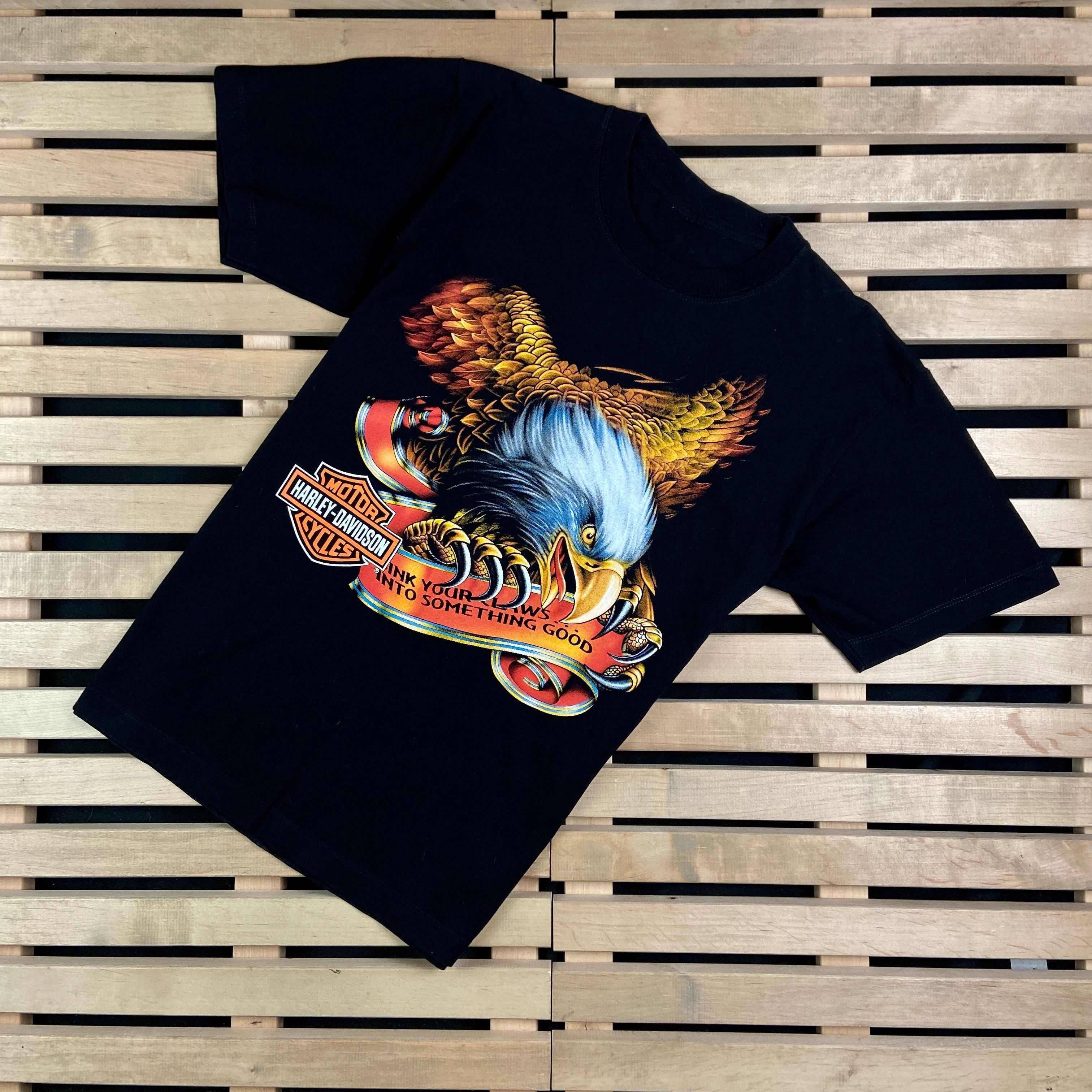 Band Tees × Harley Davidson × Vintage Mens Vintage T Shirt Harley Davidson Size M Size US M / EU 48-50 / 2 - 1 Thumbnail