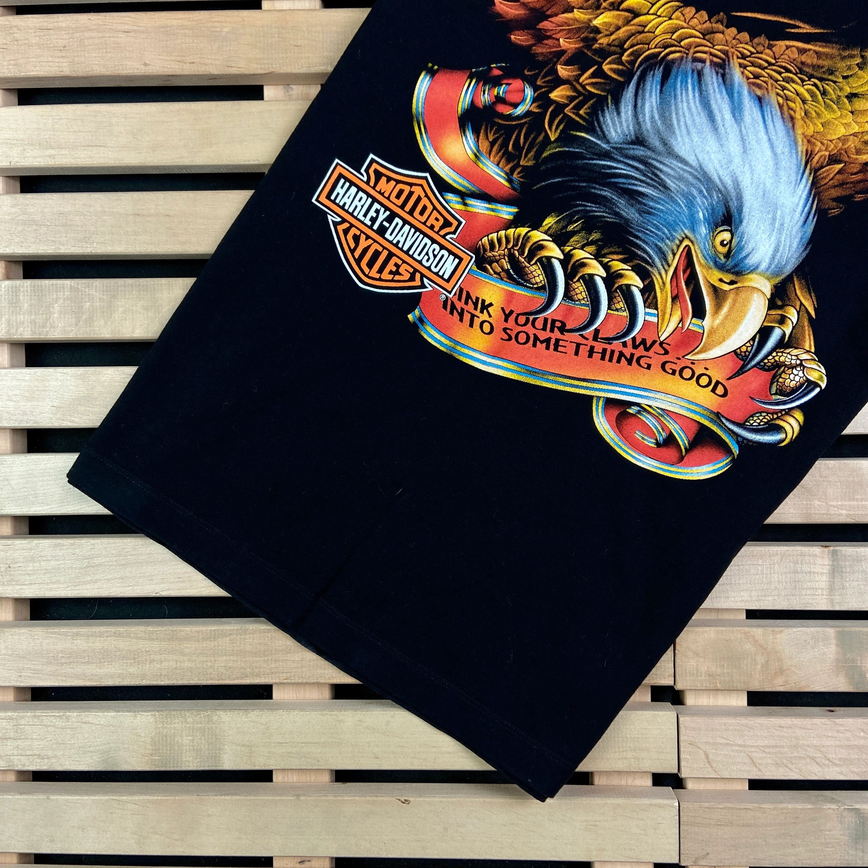 Band Tees × Harley Davidson × Vintage Mens Vintage T Shirt Harley Davidson Size M Size US M / EU 48-50 / 2 - 3 Thumbnail