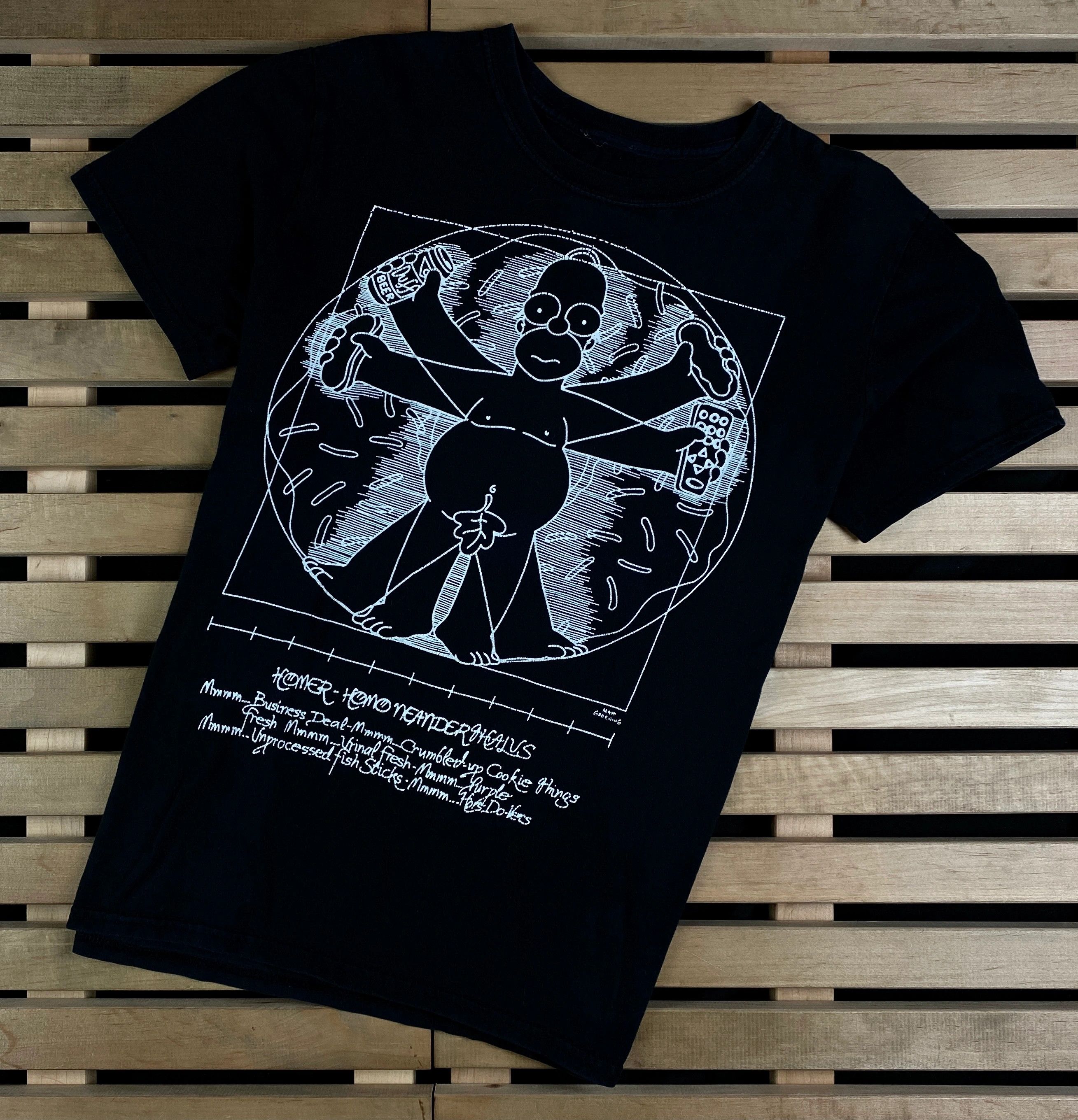 The Simpsons × Vintage Mens Vintage T Shirt Homer Simpsons Size M Size US M / EU 48-50 / 2 - 1 Thumbnail
