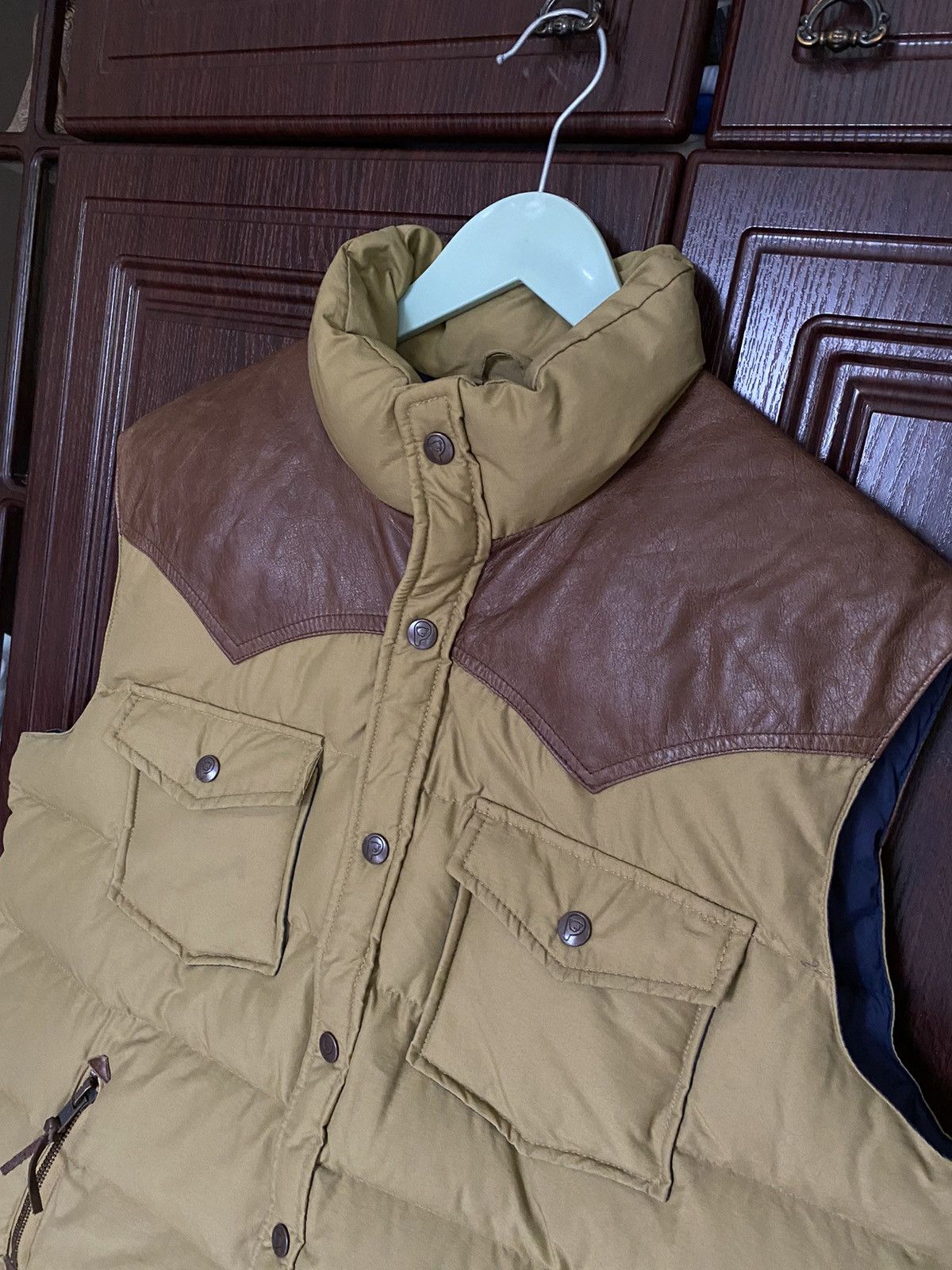 Penfield Vintage Penfield Leather Down Vest Jacket Pendleton Carhartt Size US L / EU 52-54 / 3 - 2 Thumbnail